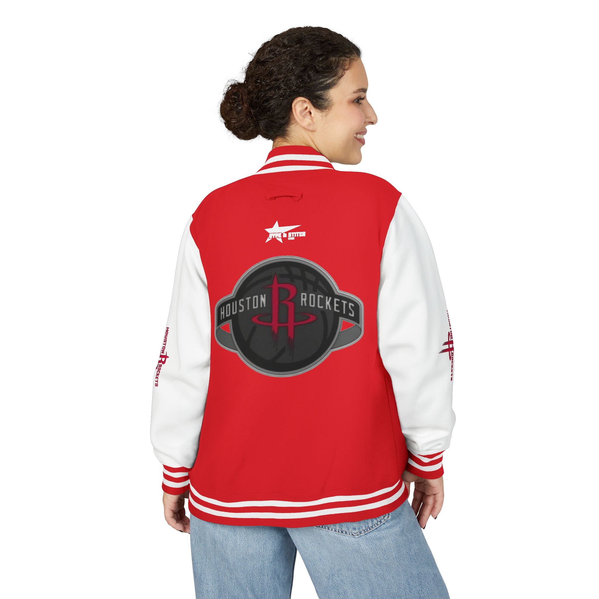 Houston Rockets Varsity Jacket | Unisex Streetwear Letterman