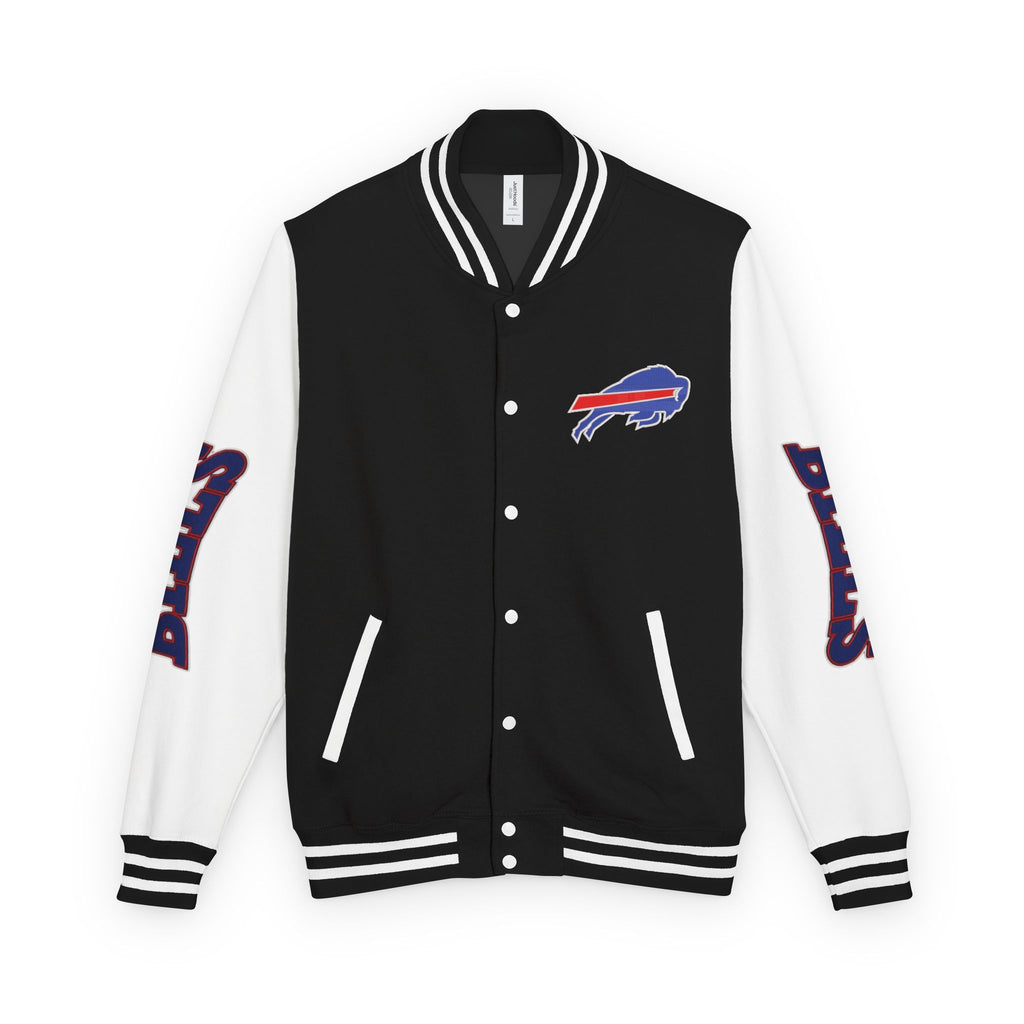 Buffalo Bills Classic Letterman Jacket – Relaxed Fit Fleece Bomber