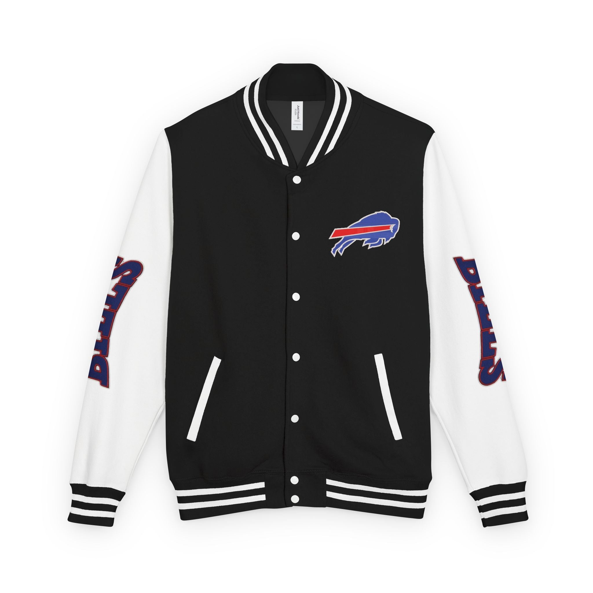 Buffalo Bills Classic Letterman Jacket – Relaxed Fit Fleece Bomber