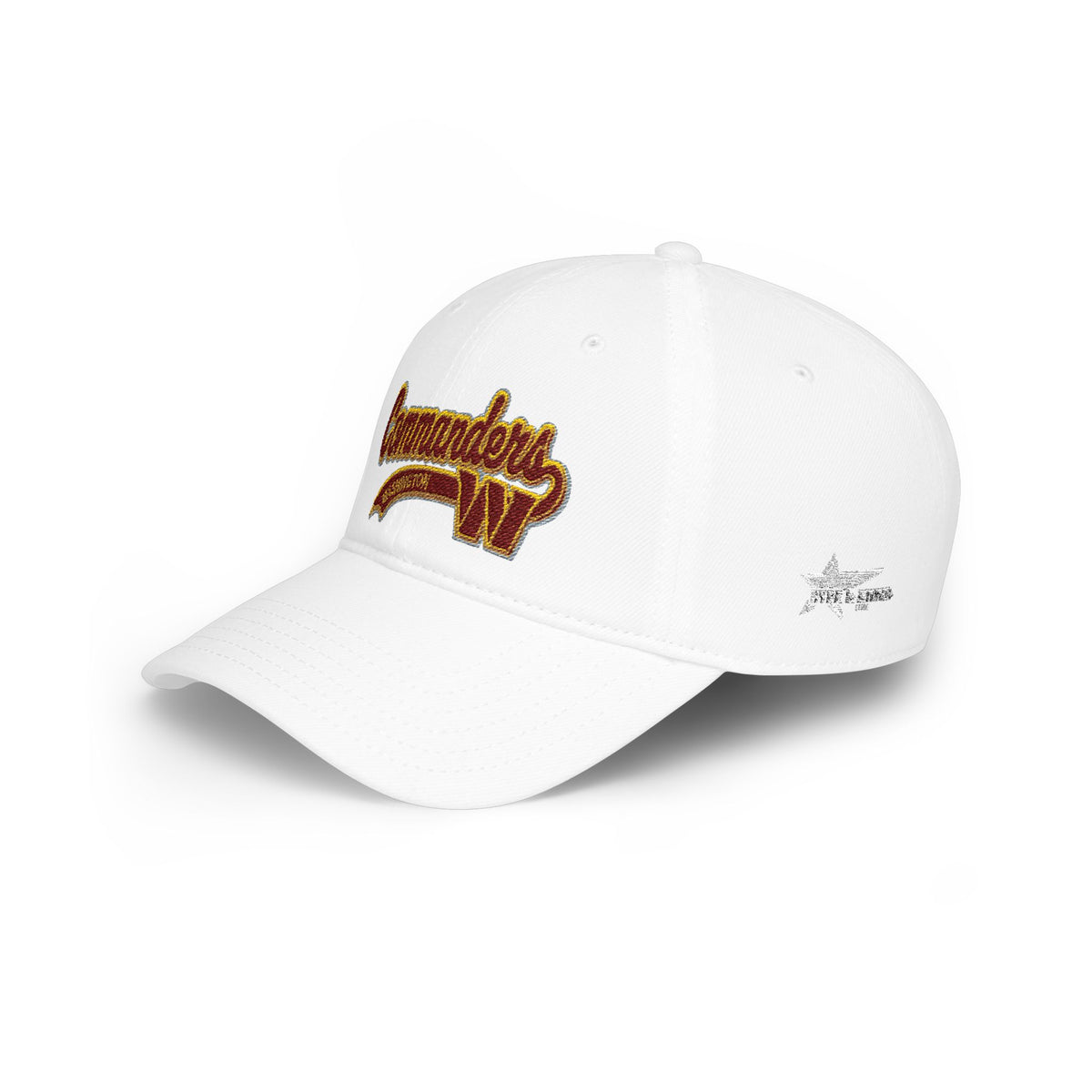 Commanders Script Embroidered Low Profile Baseball Cap