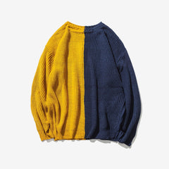 Men's patchwork colorblock sweater