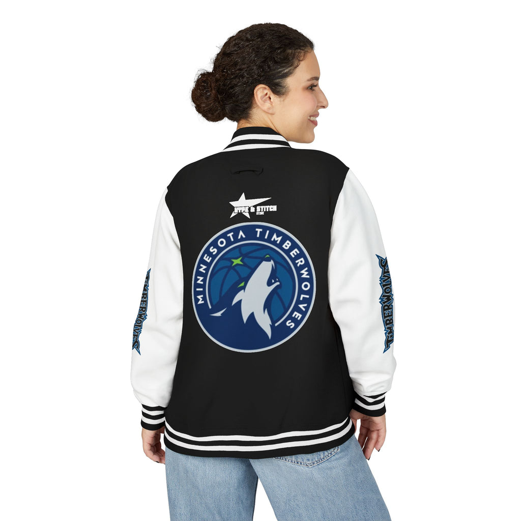 Minnesota Timberwolves Varsity Jacket | Unisex Streetwear Letterman