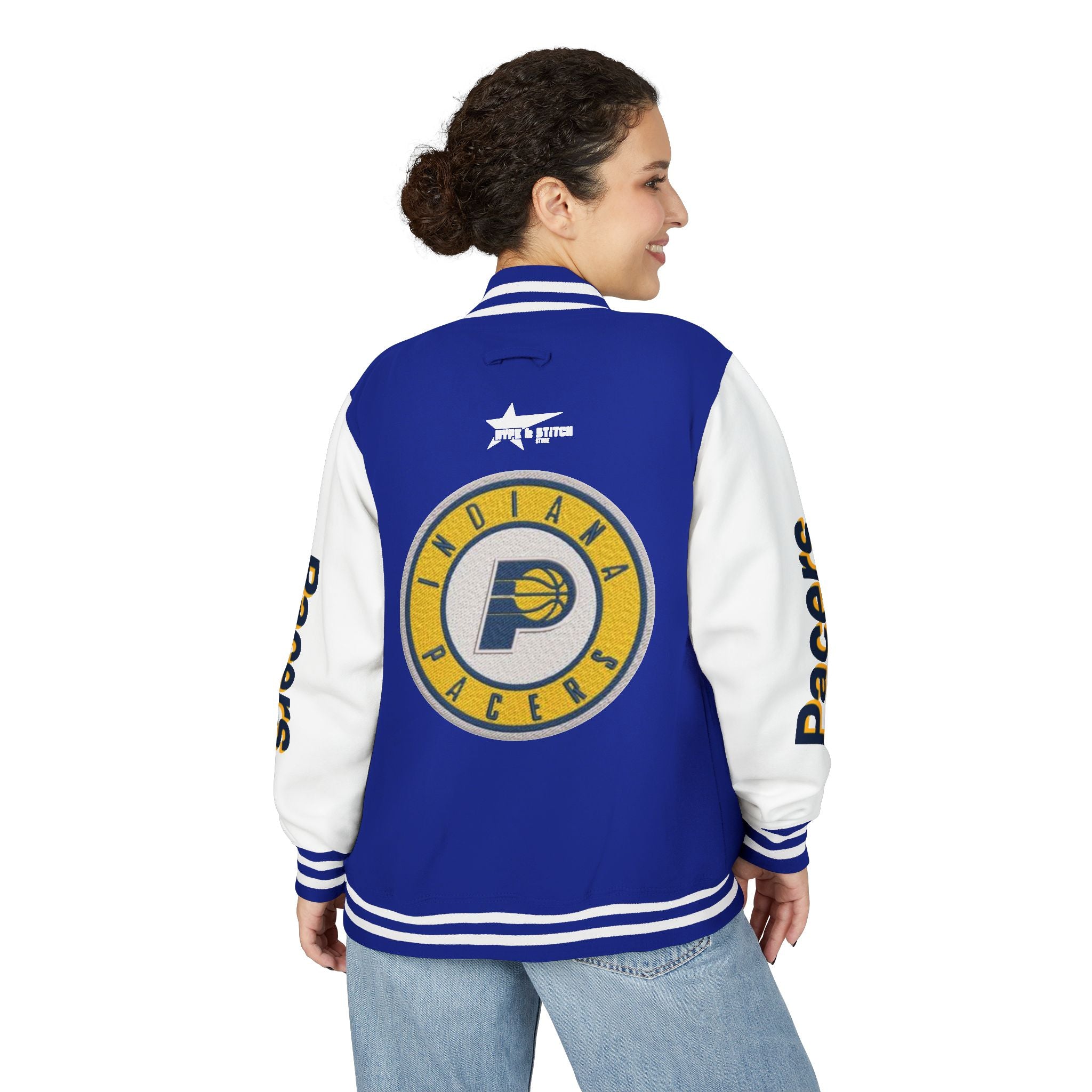 Indiana Pacers Varsity Jacket | Unisex Streetwear Letterman