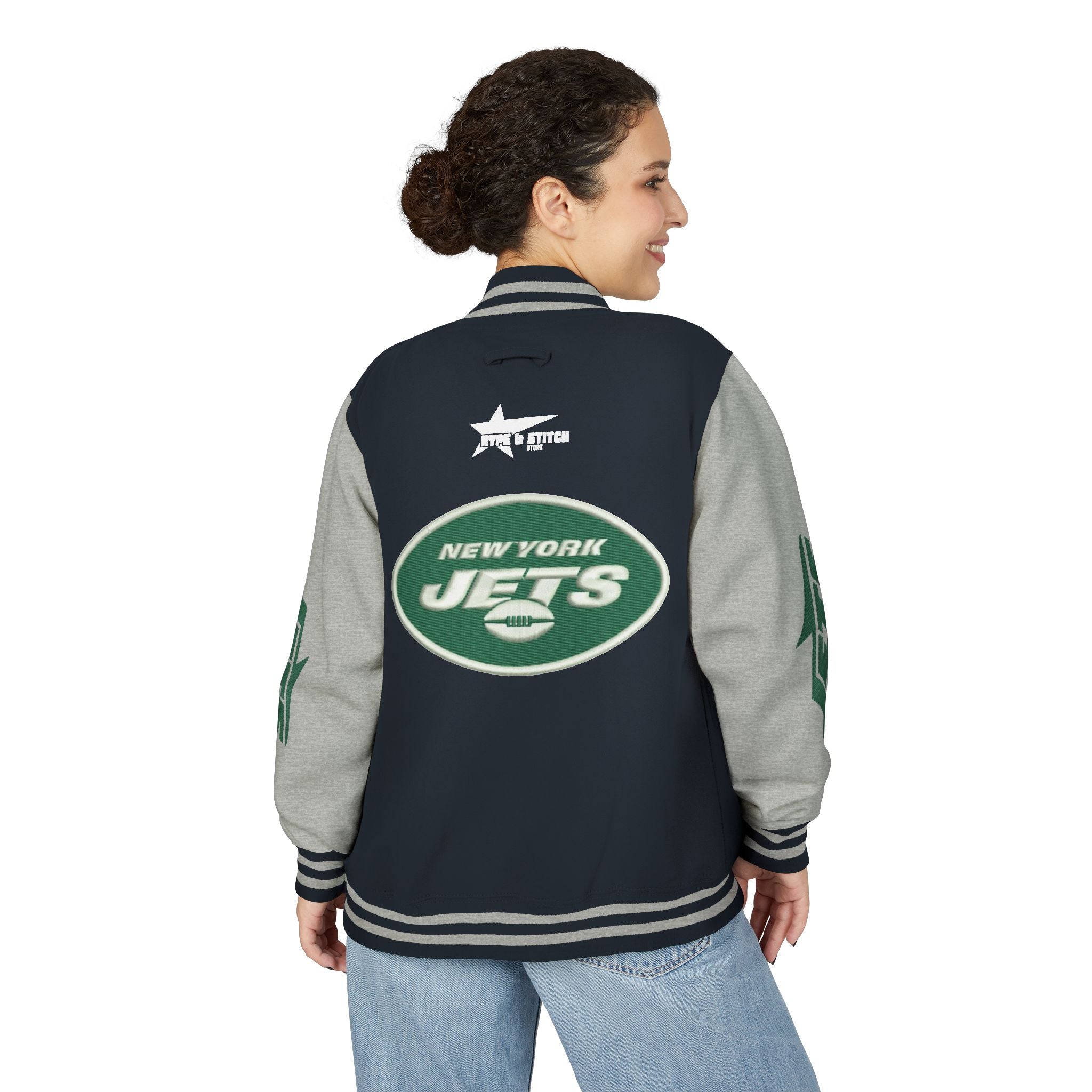 New York Jets Heavyweight Fan Varsity Jacket
