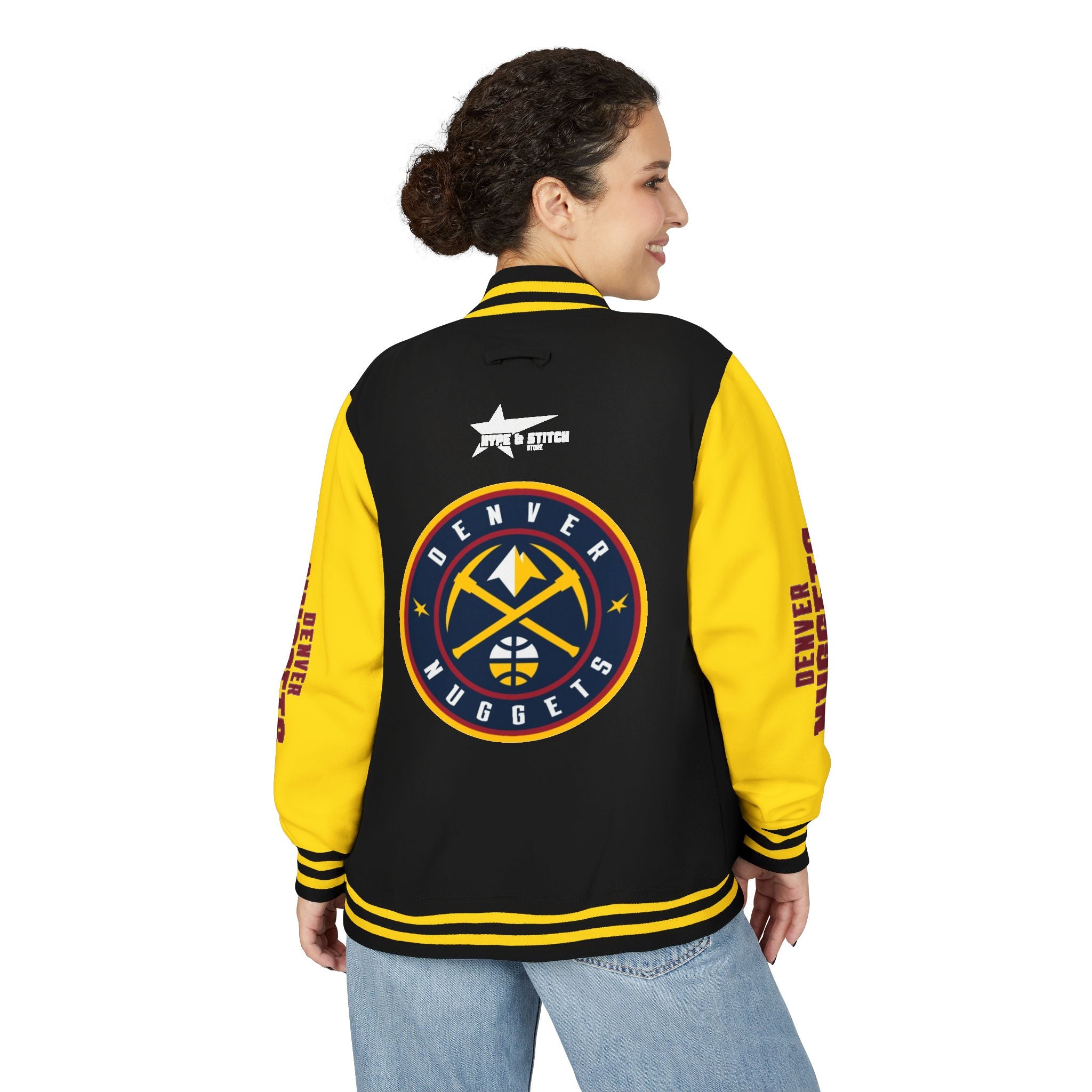 Denver Nuggets Varsity Jacket | Unisex Streetwear Letterman