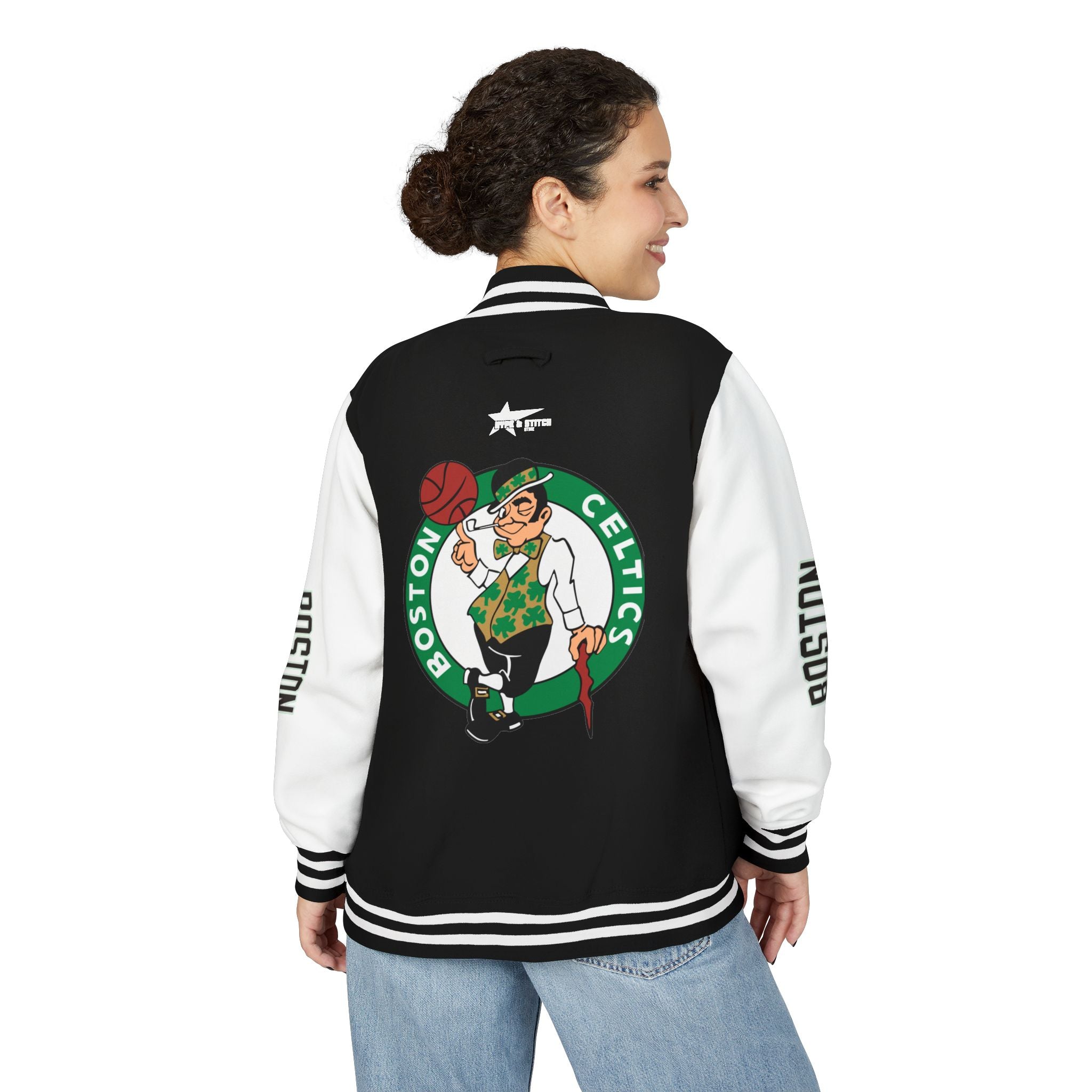 Boston Celtics Unisex Heavyweight Varsity Letterman Jacket