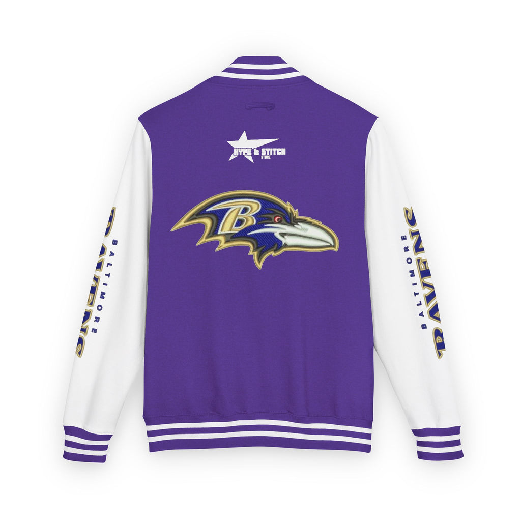 Baltimore Ravens Varsity Jacket – Unisex Letterman Jacket with Custom Sleeve Print & Team Logo