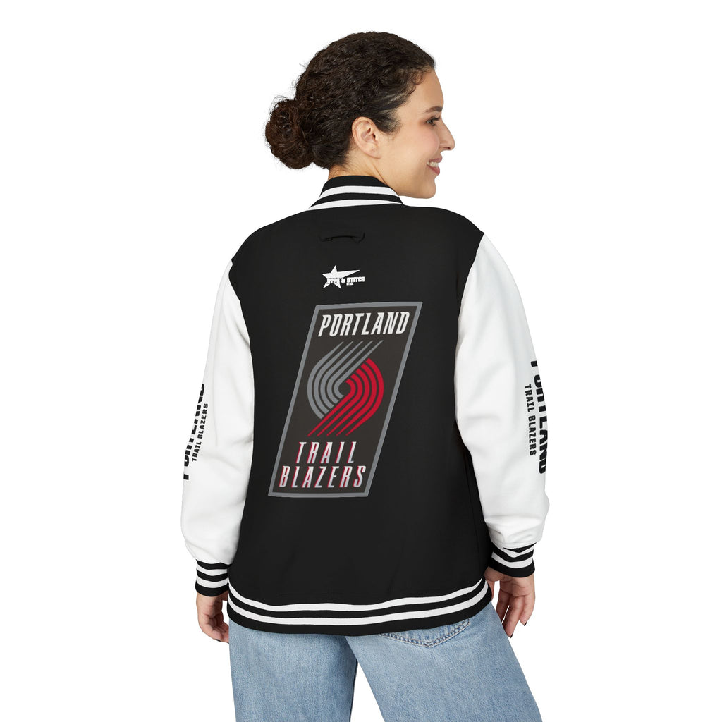 Portland Trail Blazers Varsity Jacket | Unisex Streetwear Letterman