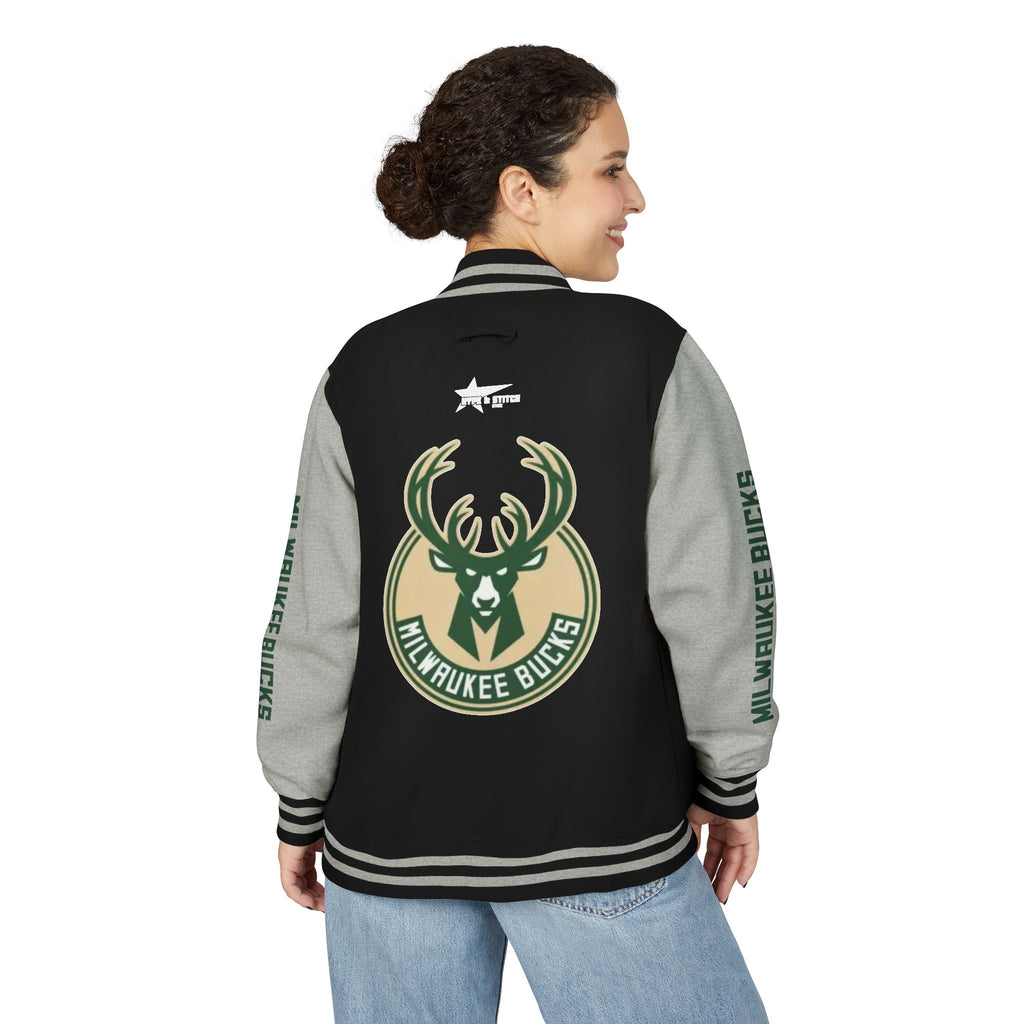 Milwaukee Bucks Varsity Jacket | Unisex Streetwear Letterman