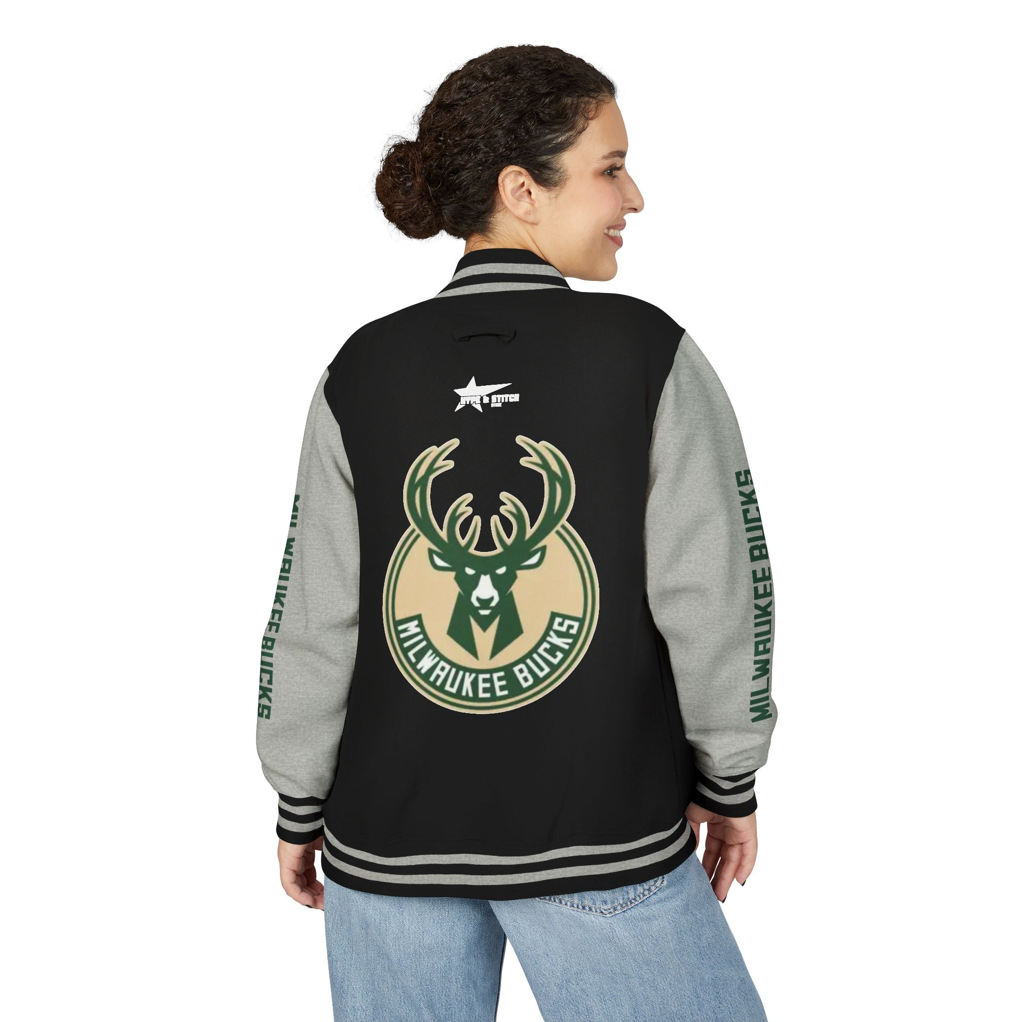 Milwaukee Bucks Varsity Jacket | Unisex Streetwear Letterman