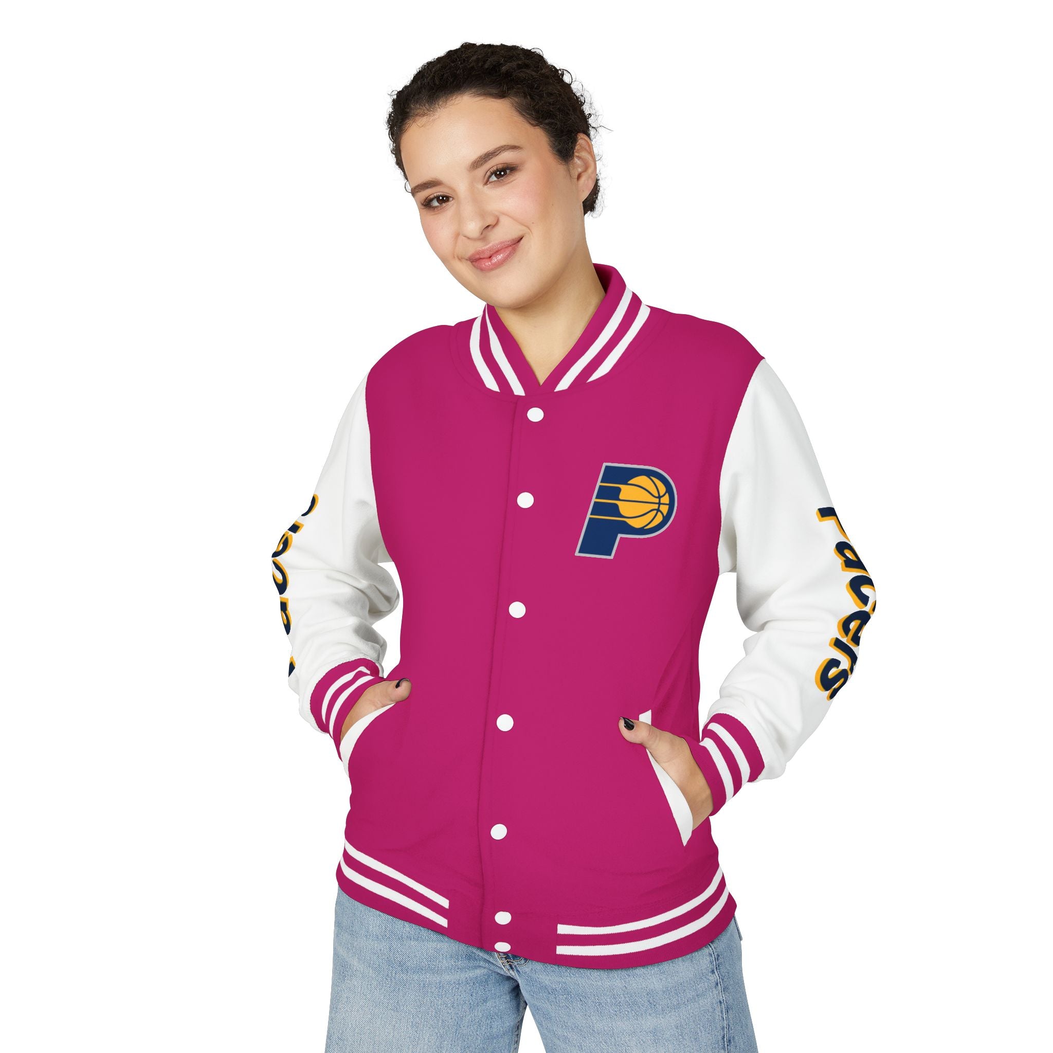 Indiana Pacers Varsity Jacket | Unisex Streetwear Letterman