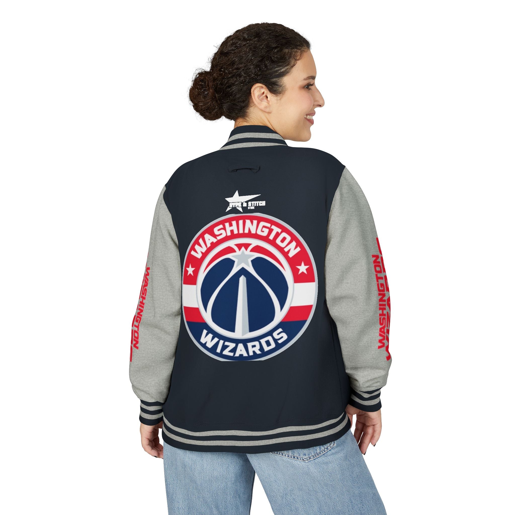 Washington Wizards Varsity Jacket | Unisex Streetwear Letterman