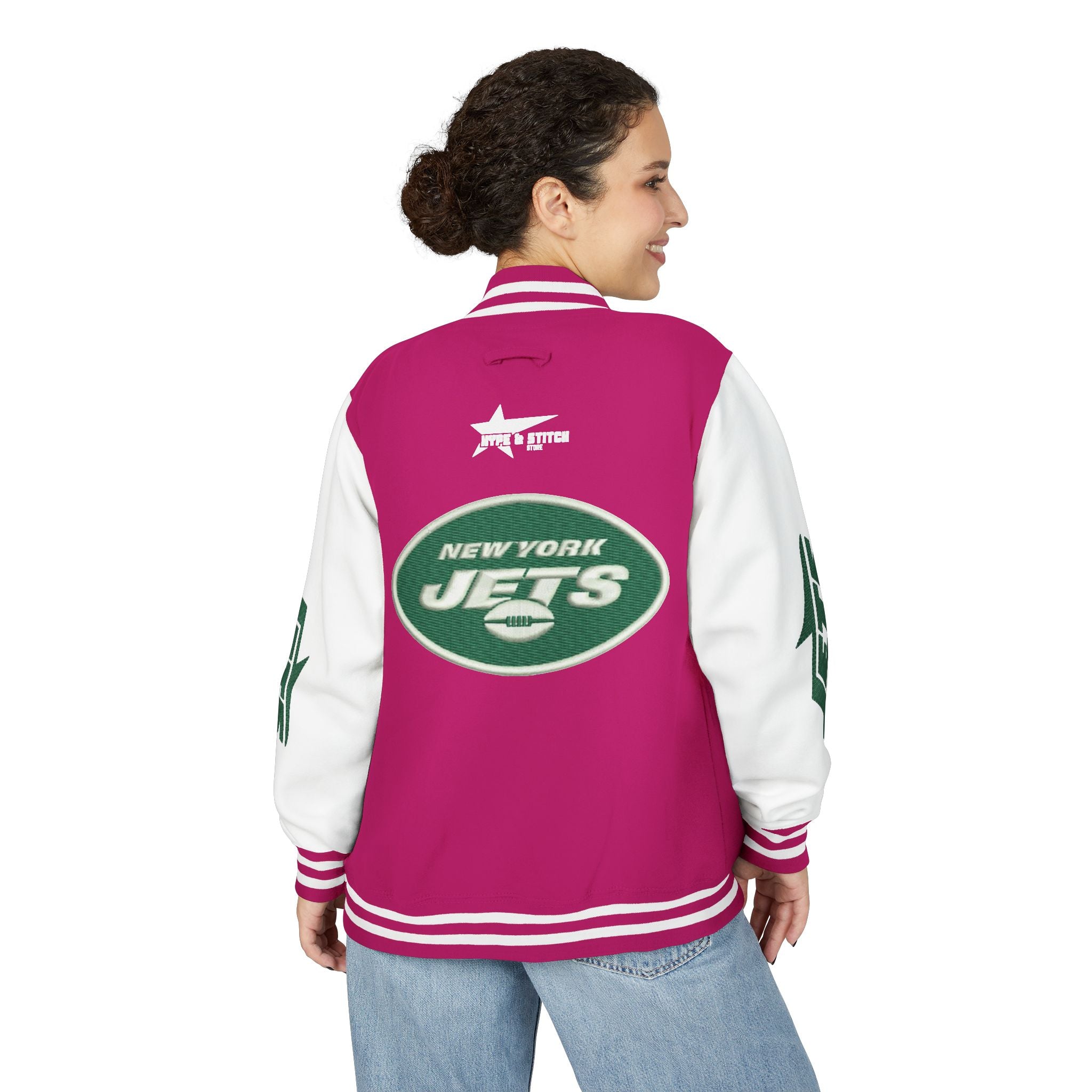 New York Jets Heavyweight Fan Varsity Jacket