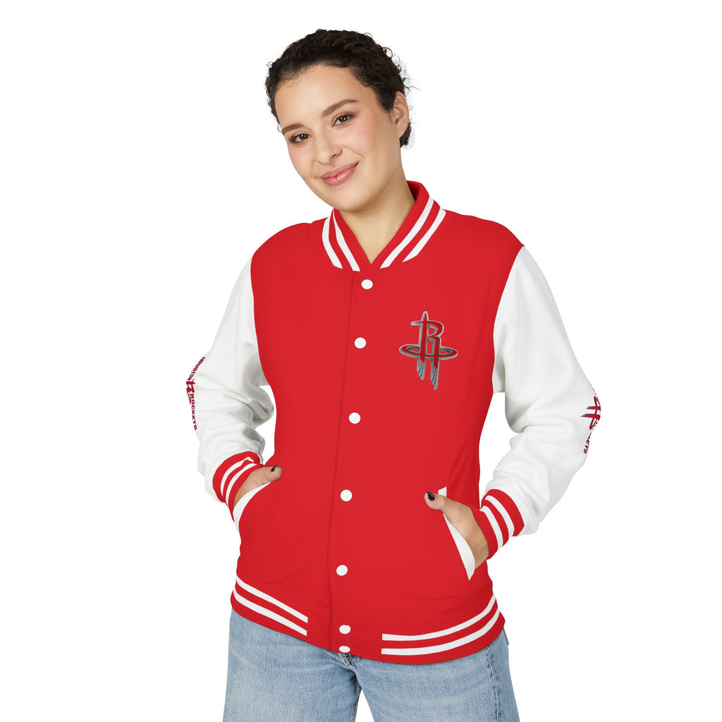 Houston Rockets Varsity Jacket | Unisex Streetwear Letterman
