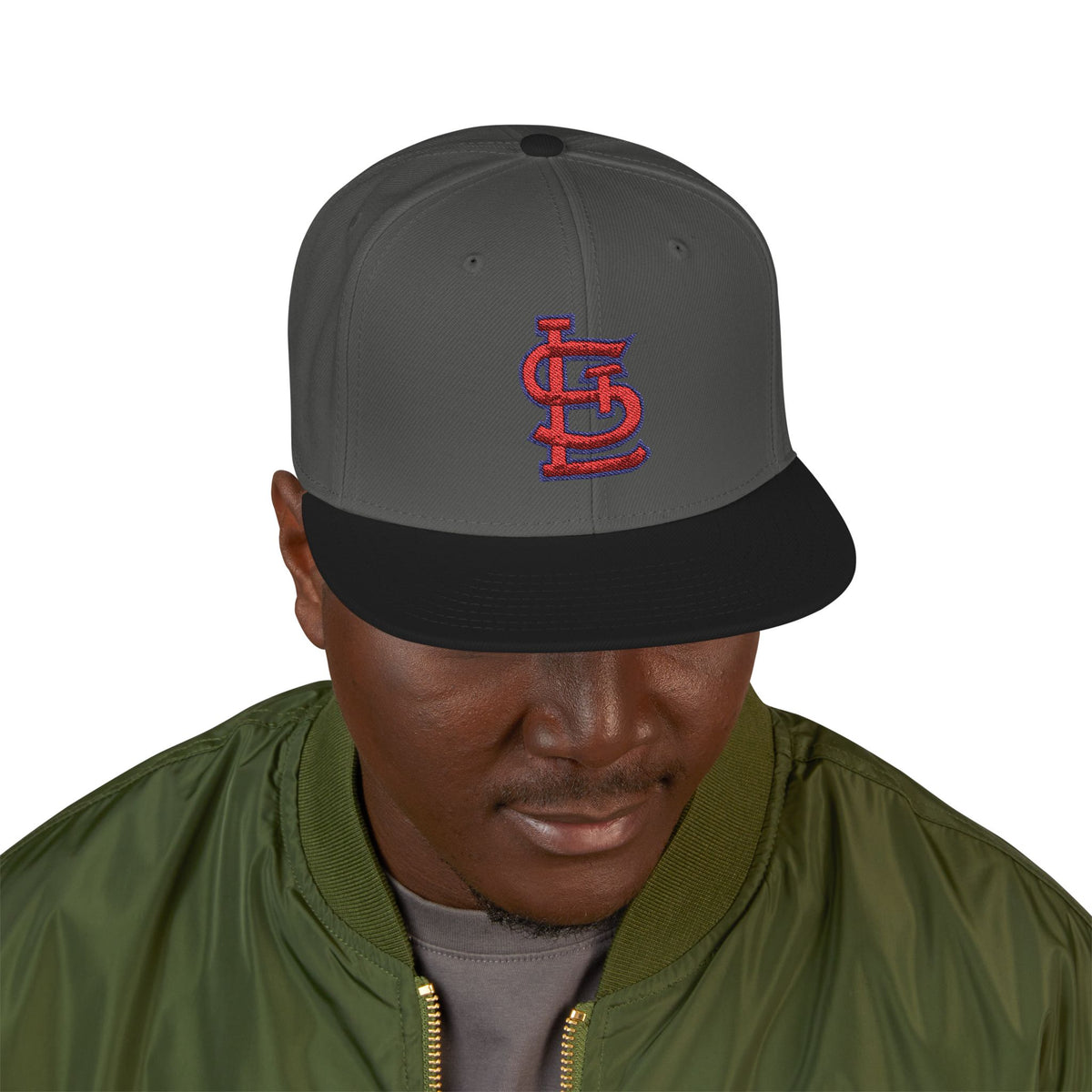 St. Louis Cardinals Flat Brim Fitted Hat with Embroidered Logo