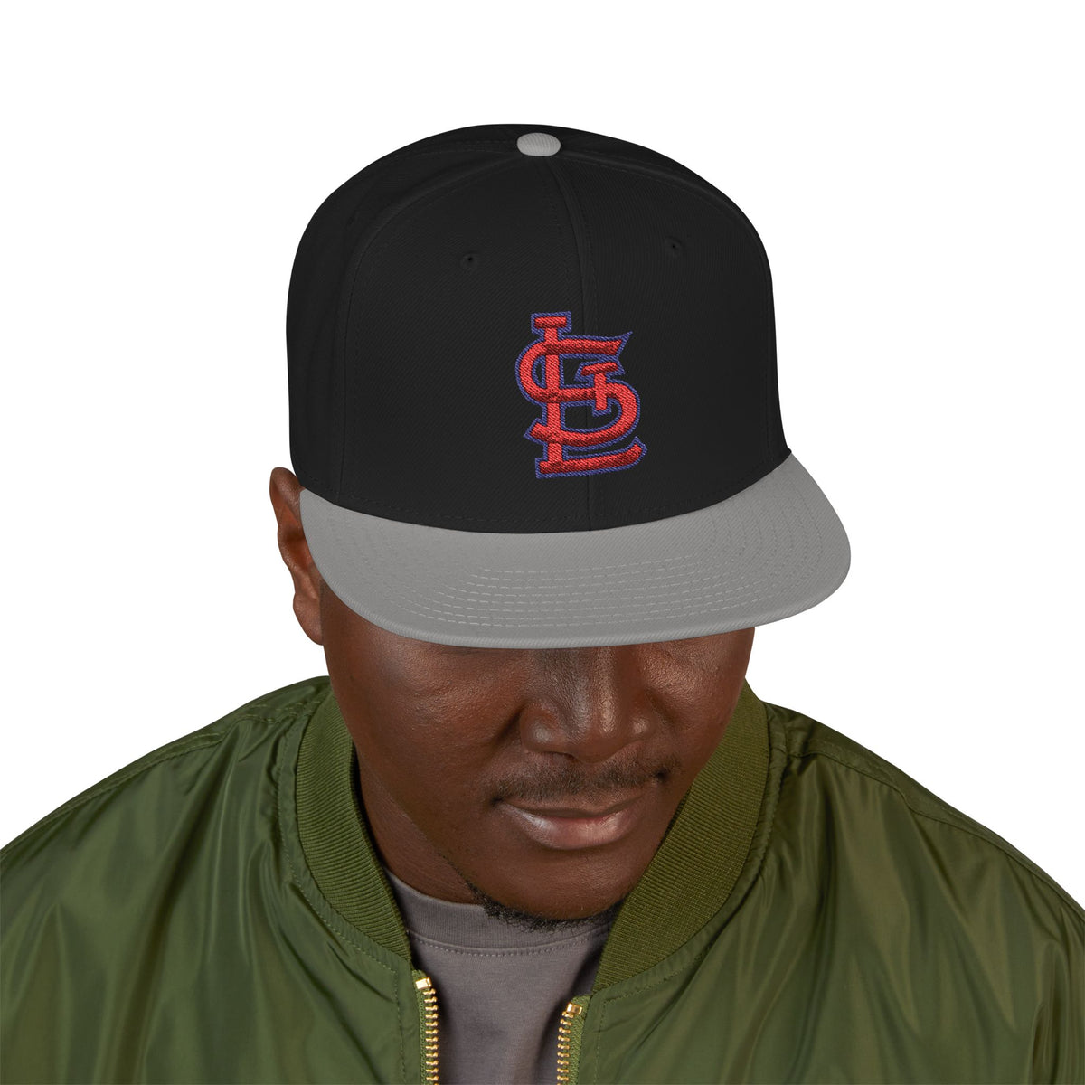 St. Louis Cardinals Flat Brim Fitted Hat with Embroidered Logo