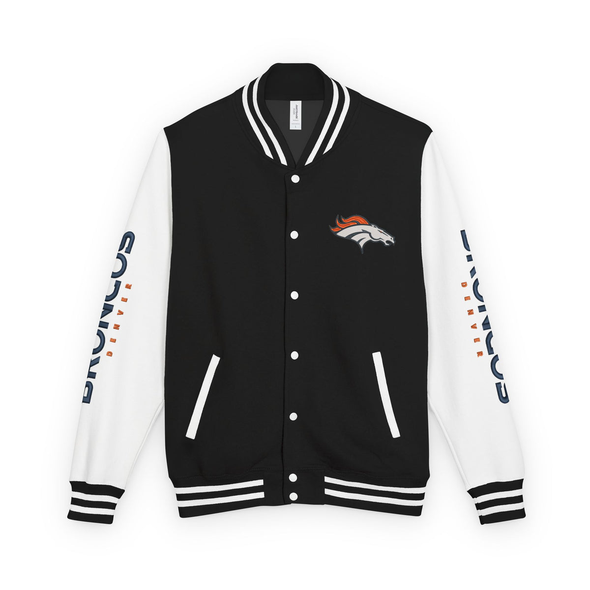 Denver Broncos Vintage Varsity Jacket | Retro Letterman Streetwear