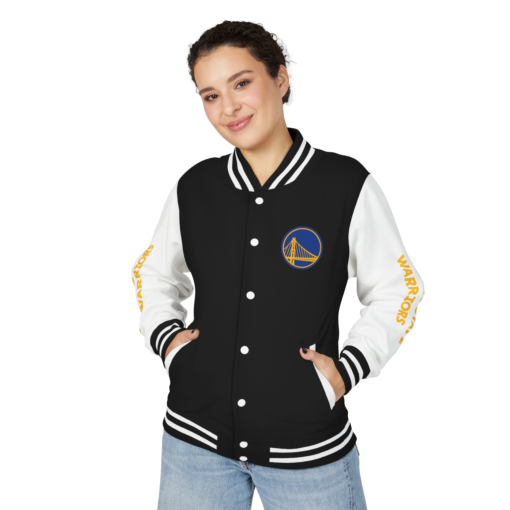 Golden State Warriors Unisex Heavyweight Varsity Letterman Jacket