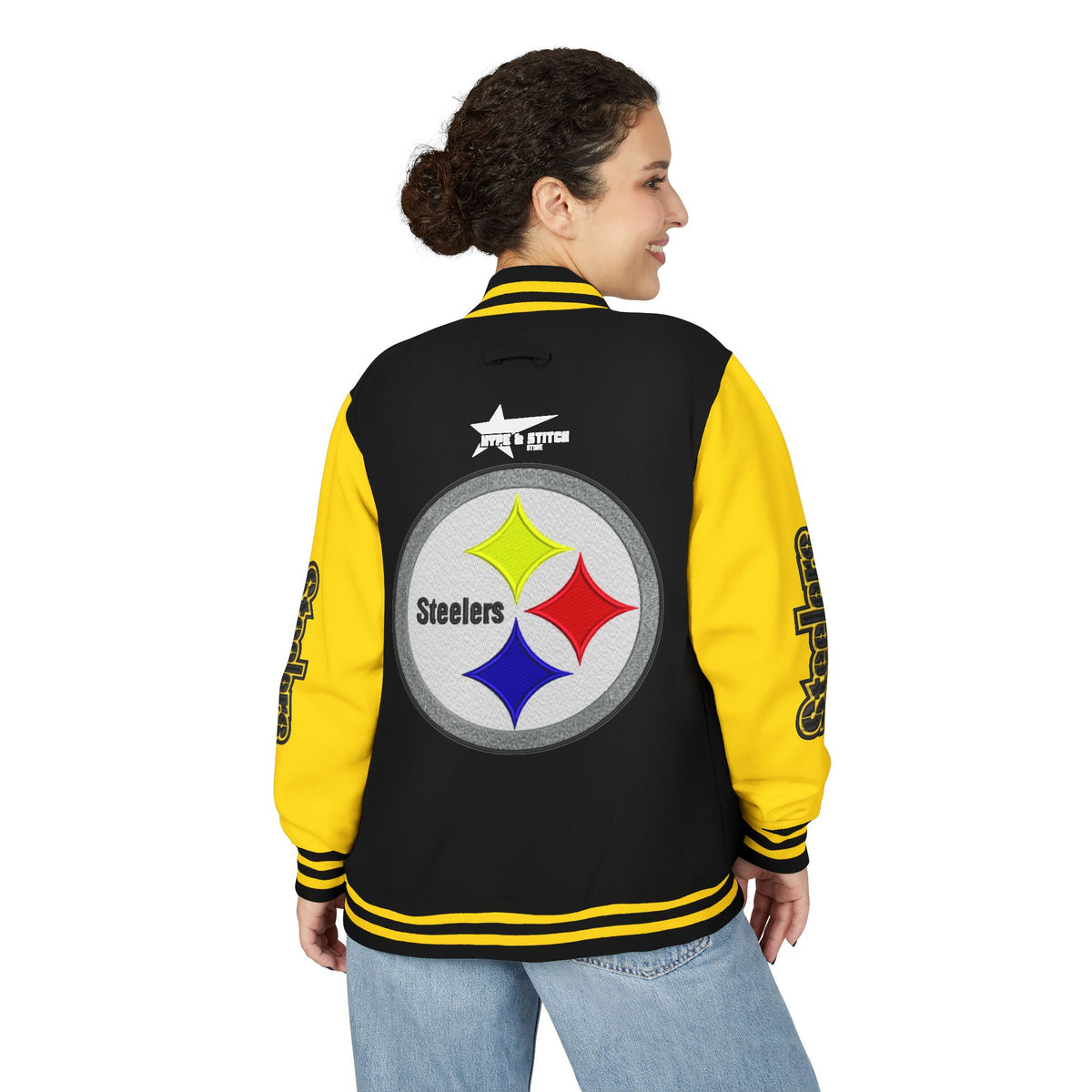 Pittsburgh Steelers Custom Varsity Letterman Jacket | Football Fan Apparel