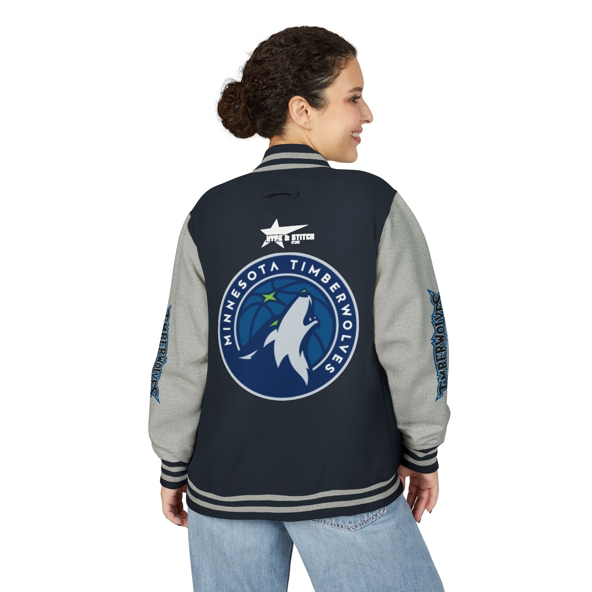 Minnesota Timberwolves Varsity Jacket | Unisex Streetwear Letterman