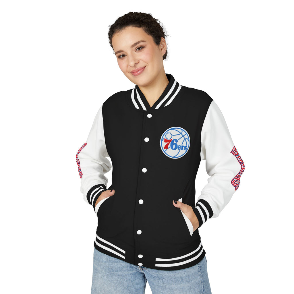 Philadelphia 76ers Varsity Jacket | Unisex Streetwear Letterman