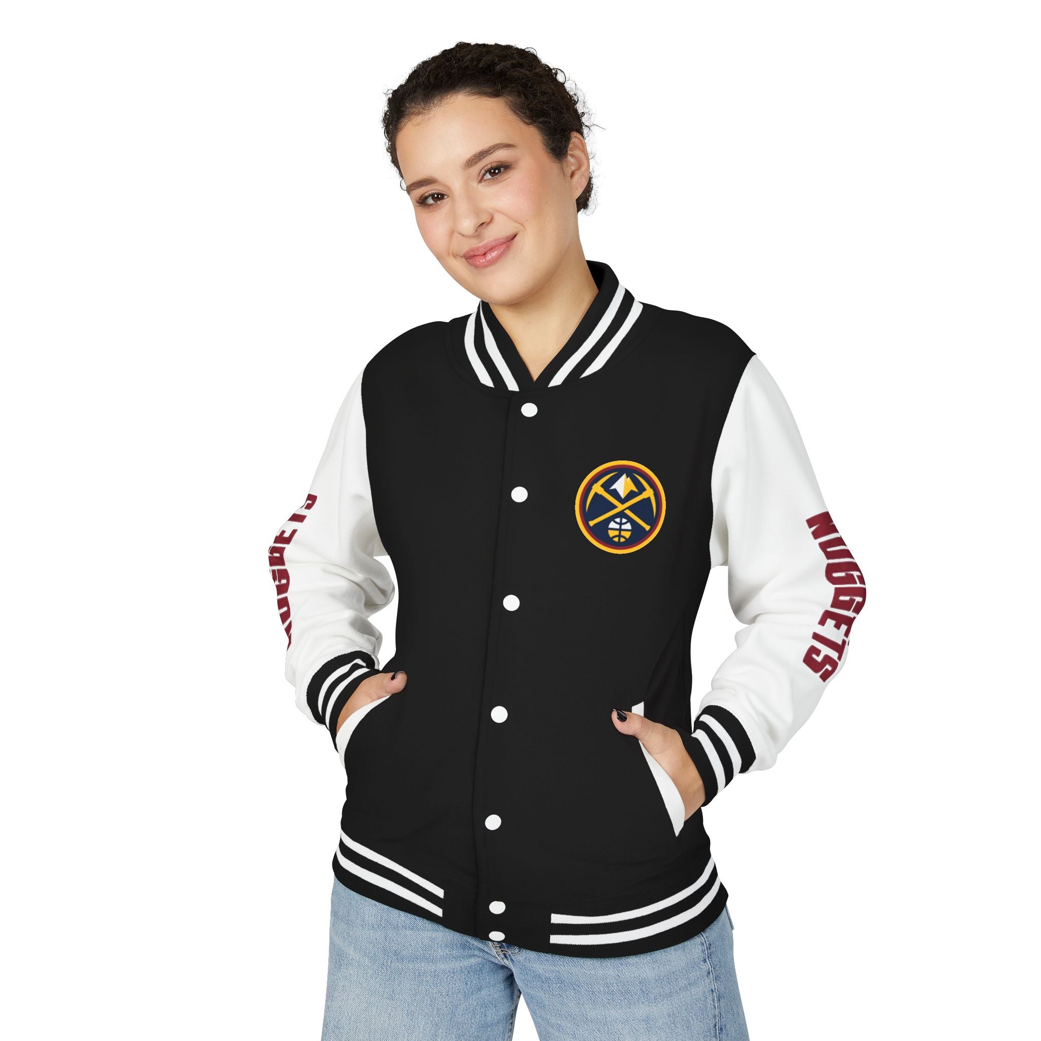 Denver Nuggets Varsity Jacket | Unisex Streetwear Letterman