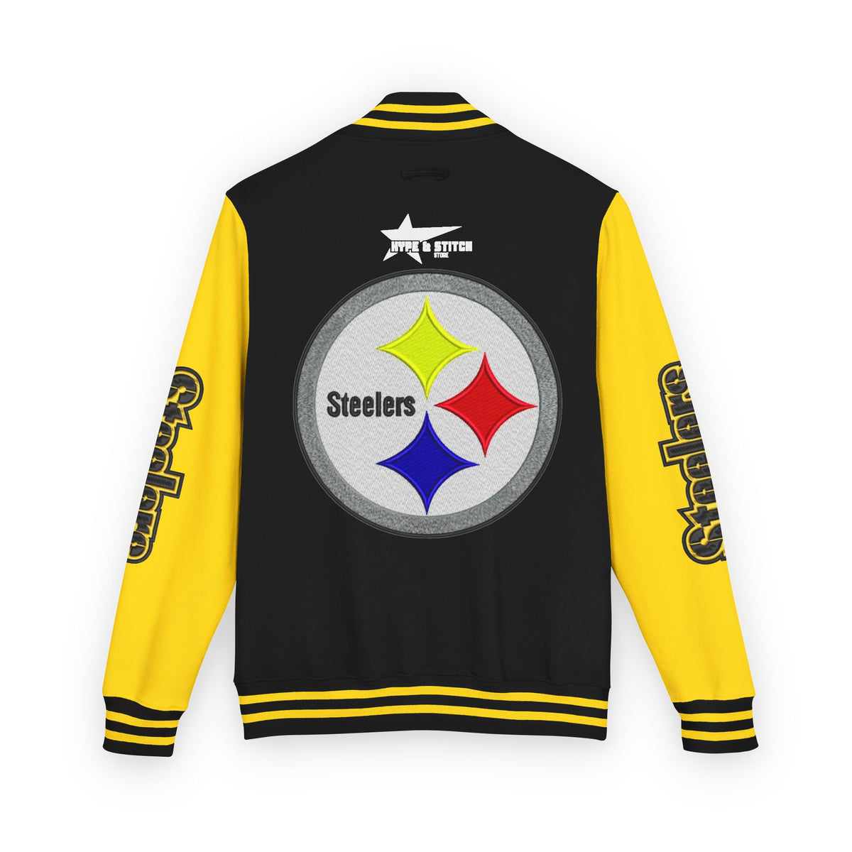 Pittsburgh Steelers Custom Varsity Letterman Jacket | Football Fan Apparel