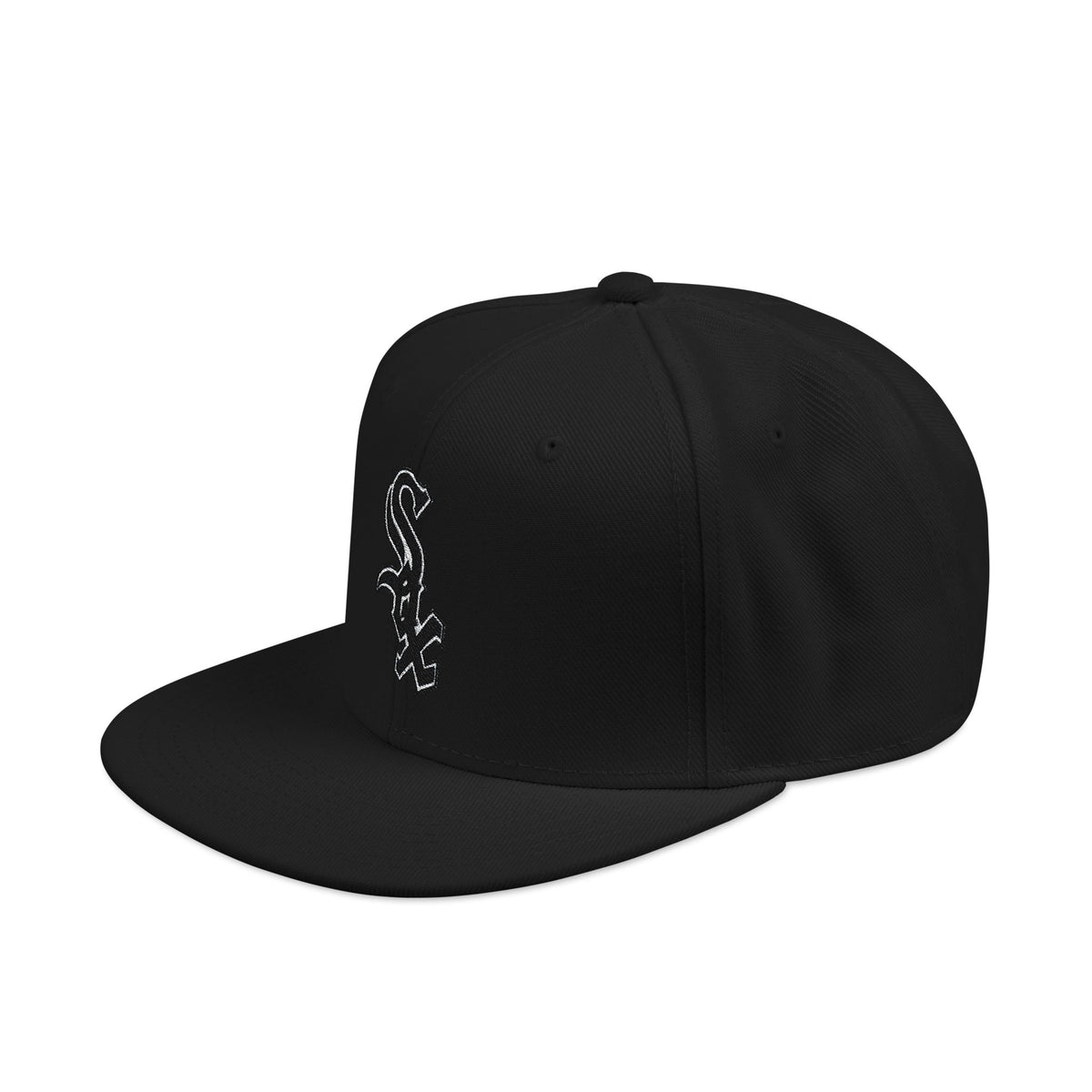 Chicago White Sox Embroidered Snapback Hat | Flat Brim Cap