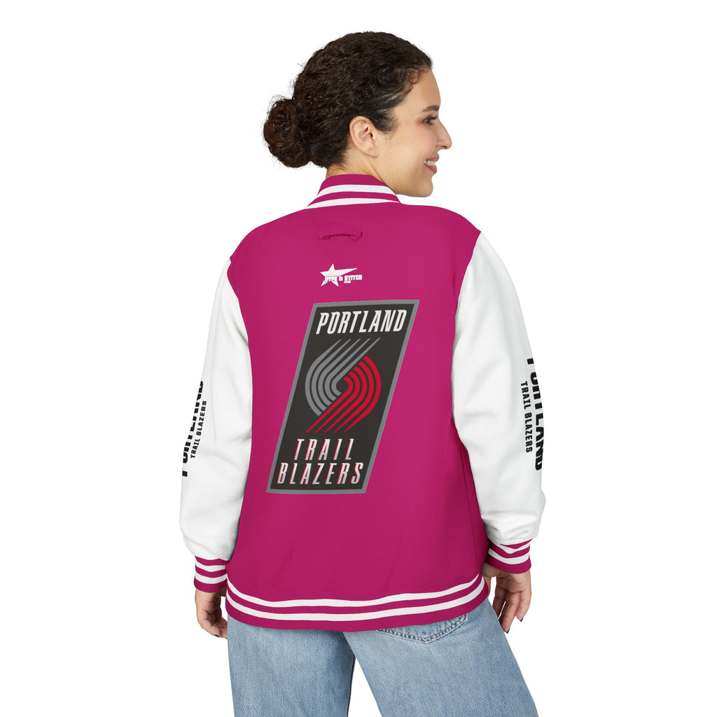 Portland Trail Blazers Varsity Jacket | Unisex Streetwear Letterman