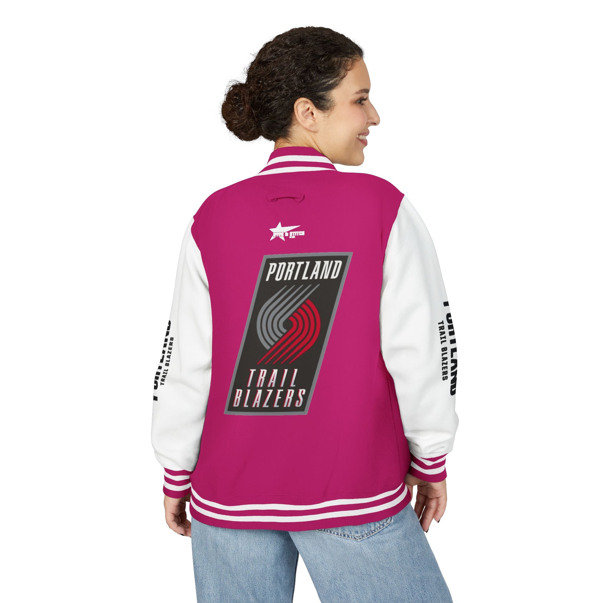 Portland Trail Blazers Varsity Jacket | Unisex Streetwear Letterman