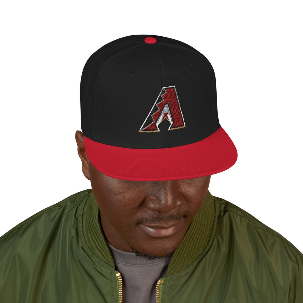 Custom Embroidered Diamondbacks Snapback Hat - 6-Panel Cap