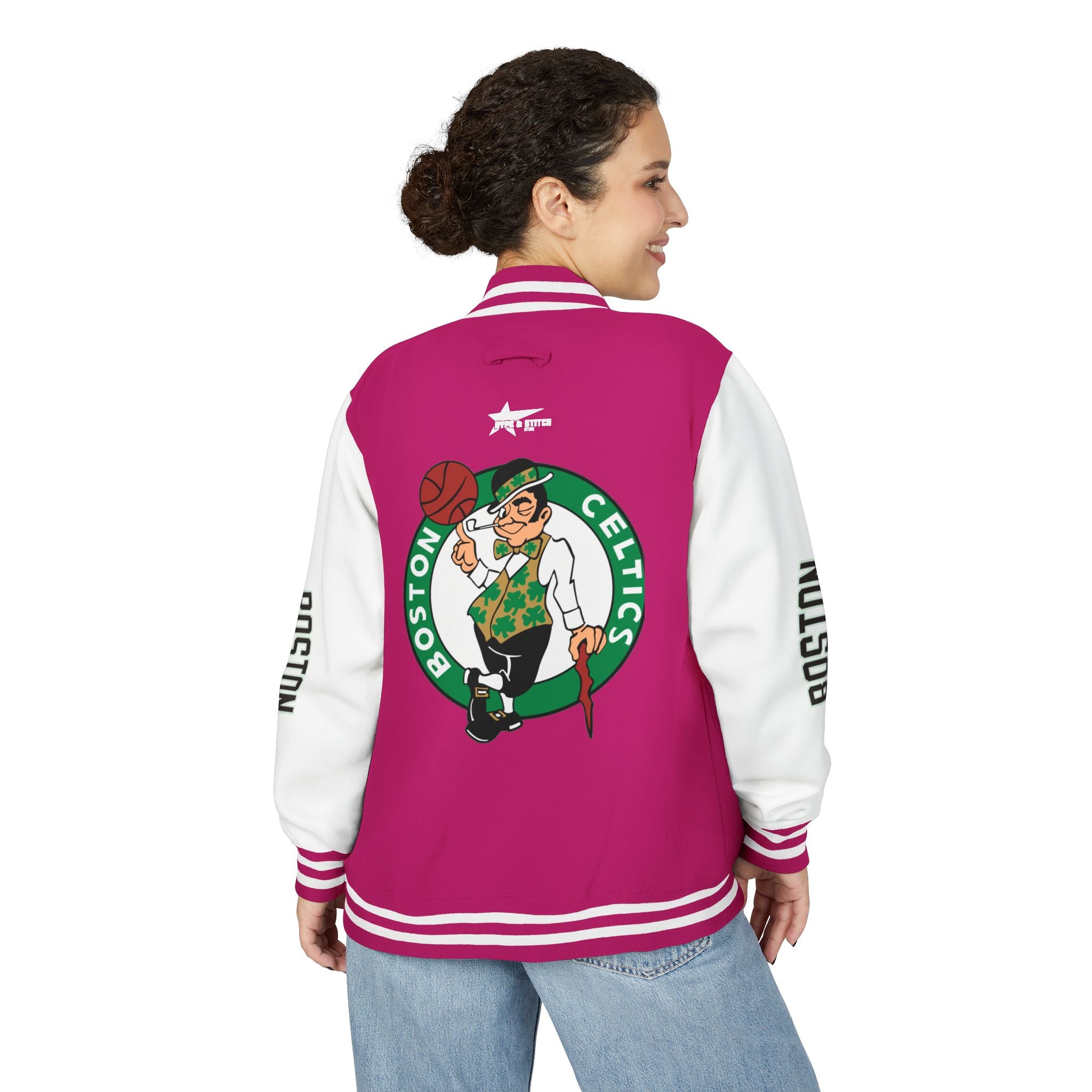 Boston Celtics Unisex Heavyweight Varsity Letterman Jacket