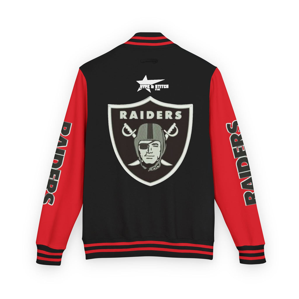 Las Vegas Raiders Vintage Letterman Varsity Jacket – Classic Streetwear Outerwear