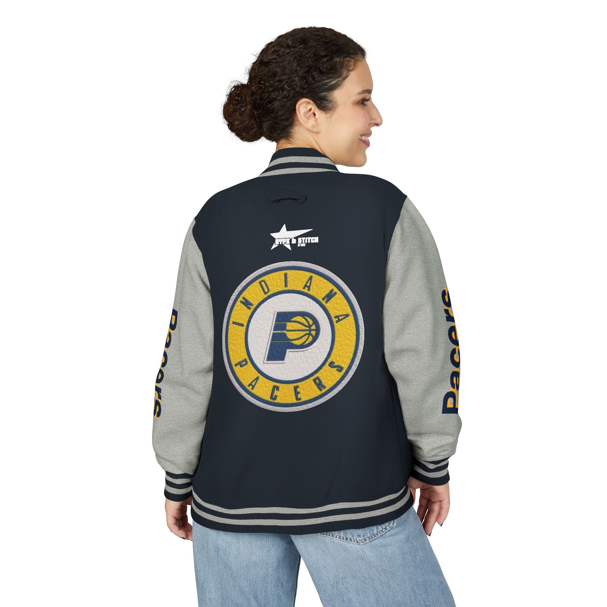 Indiana Pacers Varsity Jacket | Unisex Streetwear Letterman