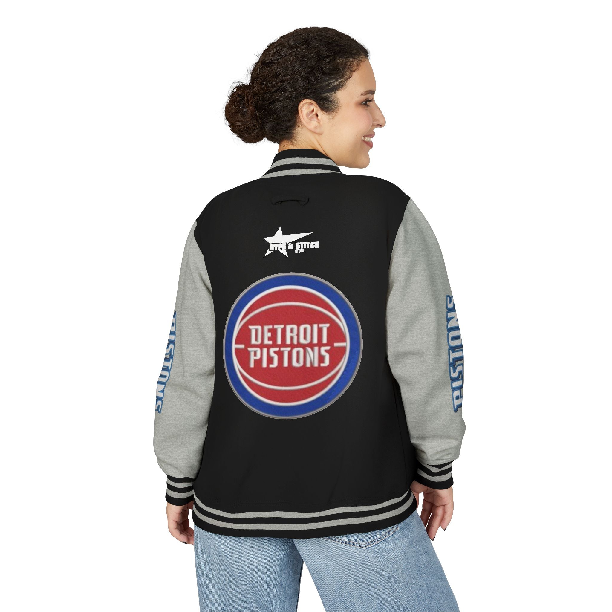 Detroit Pistons Varsity Jacket | Unisex Streetwear Letterman