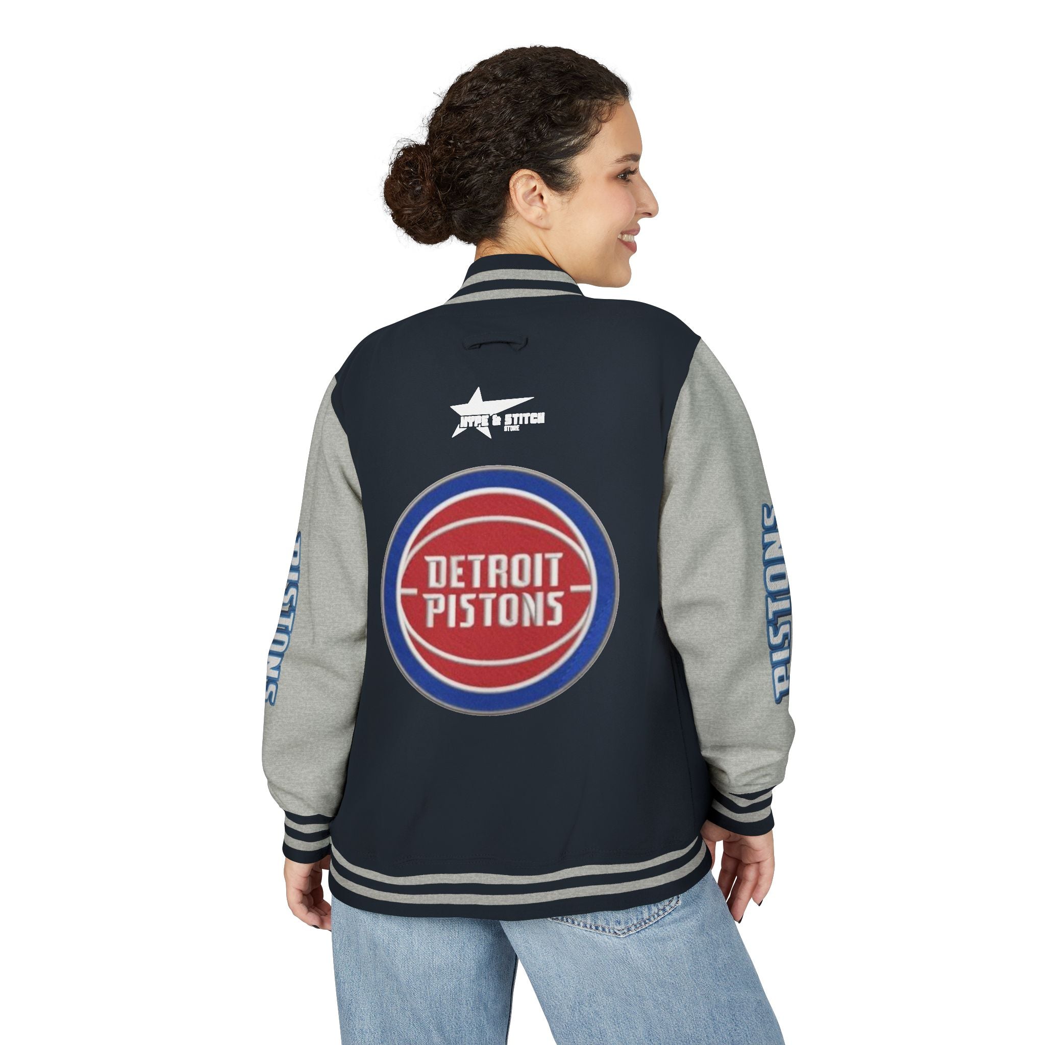 Detroit Pistons Varsity Jacket | Unisex Streetwear Letterman