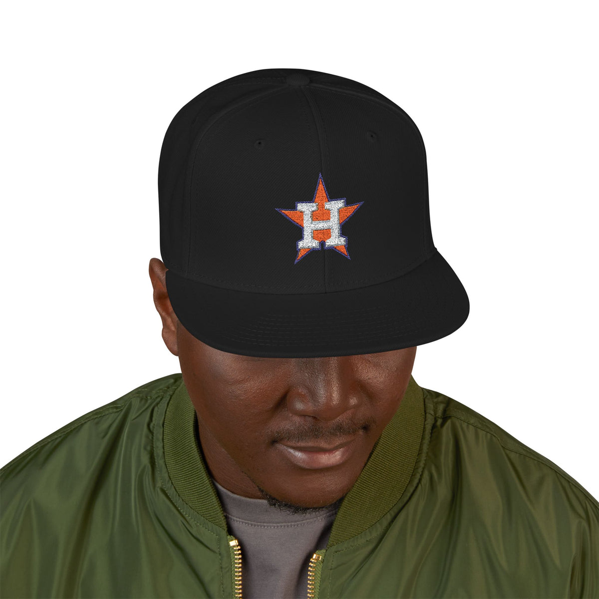 Houston Astros Snapback Hat | Multi-Color Flat Brim Custom Cap
