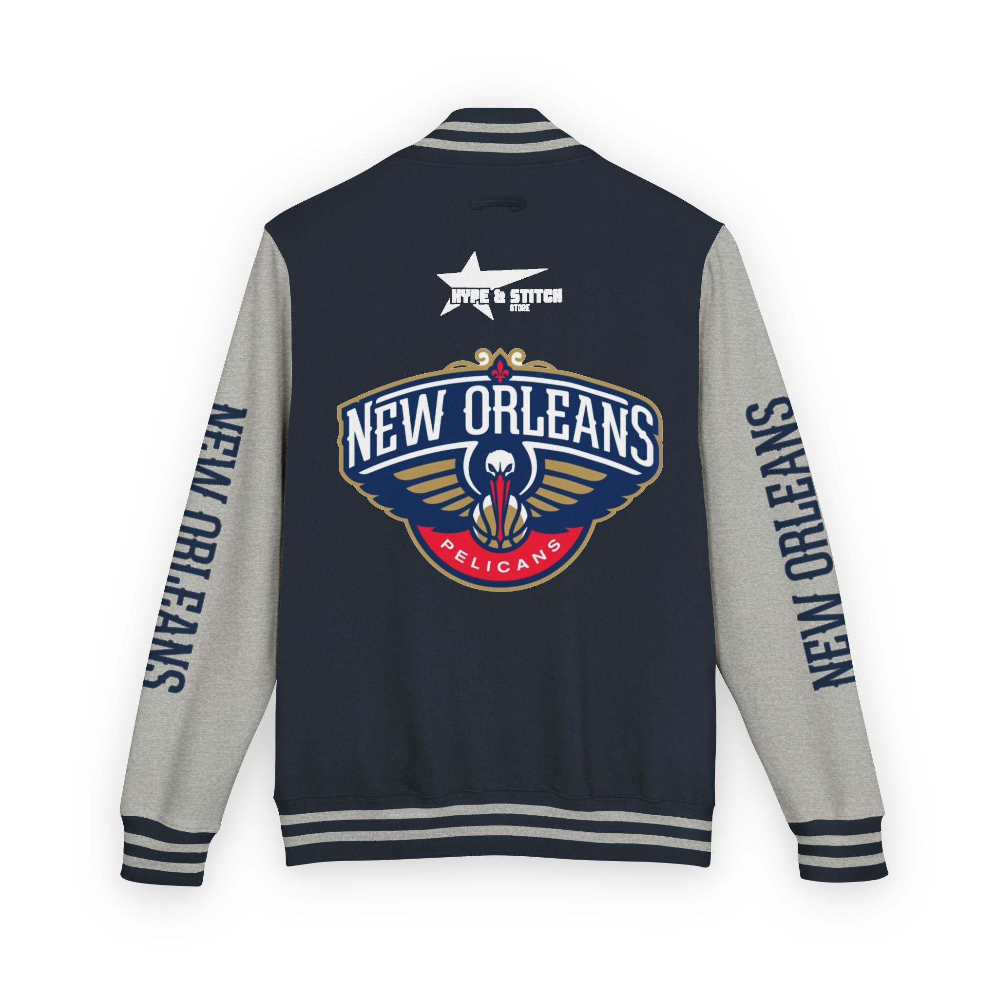 New Orleans Pelicans Varsity Jacket | Unisex Streetwear Letterman