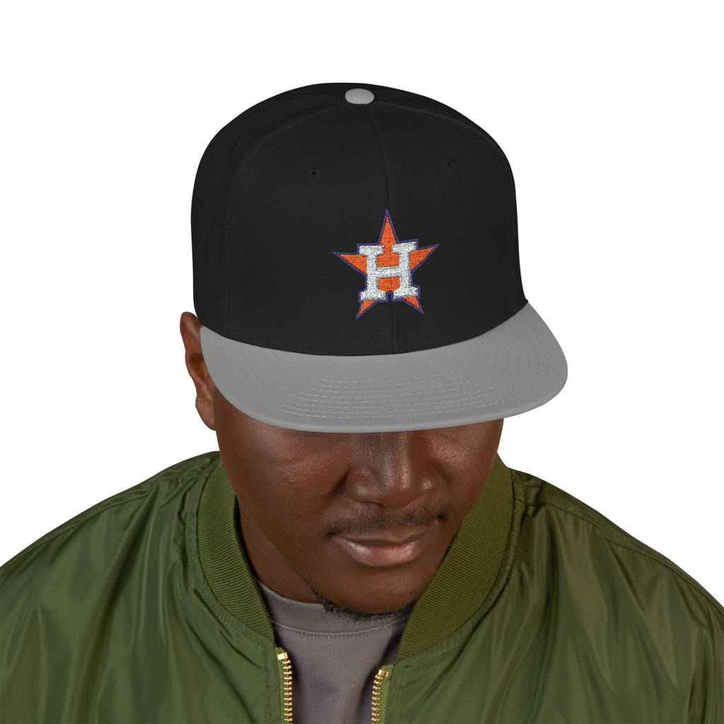 Houston Astros Snapback Hat | Multi-Color Flat Brim Custom Cap