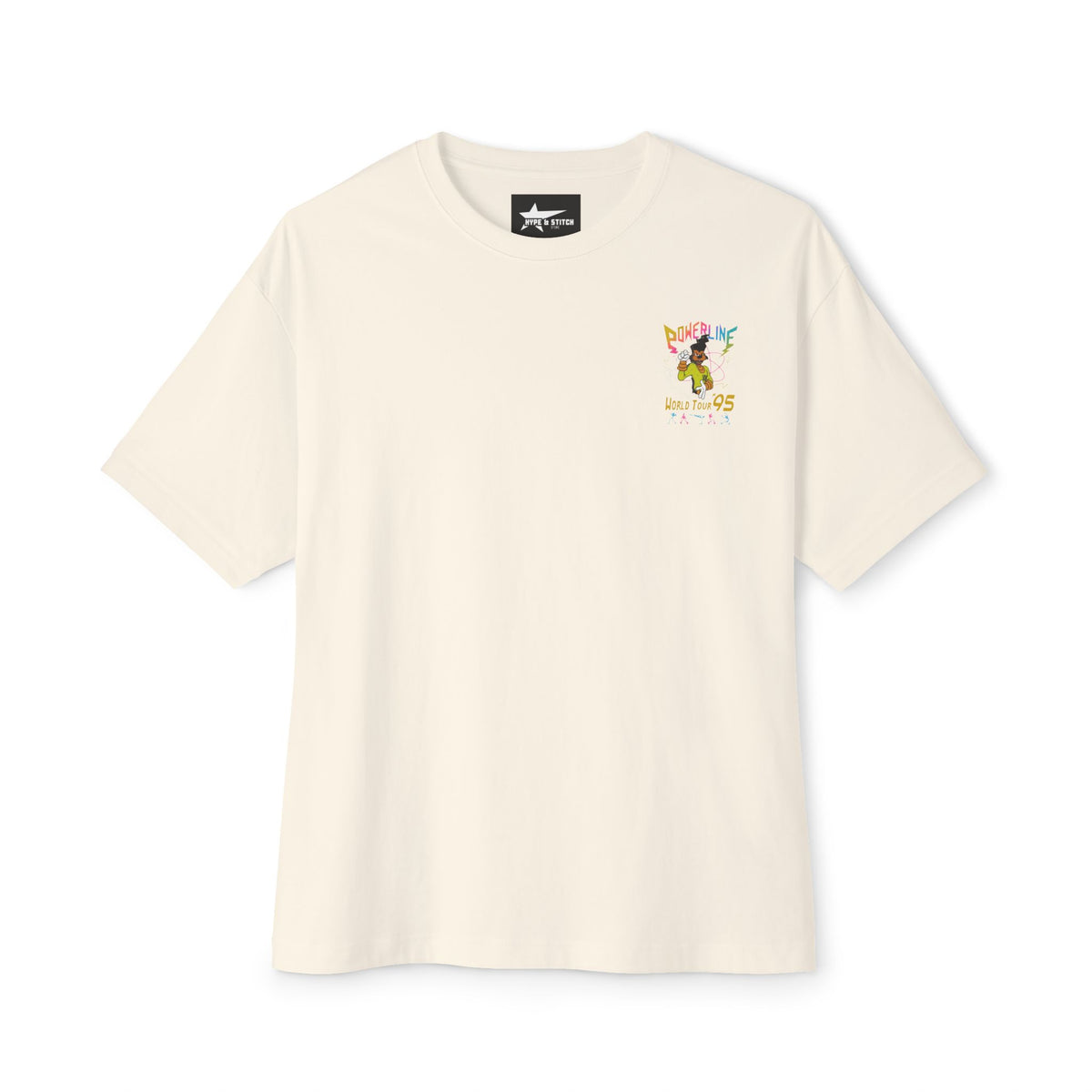Powerline "Stand Out" World Tour ’95 Oversized Graphic Tee