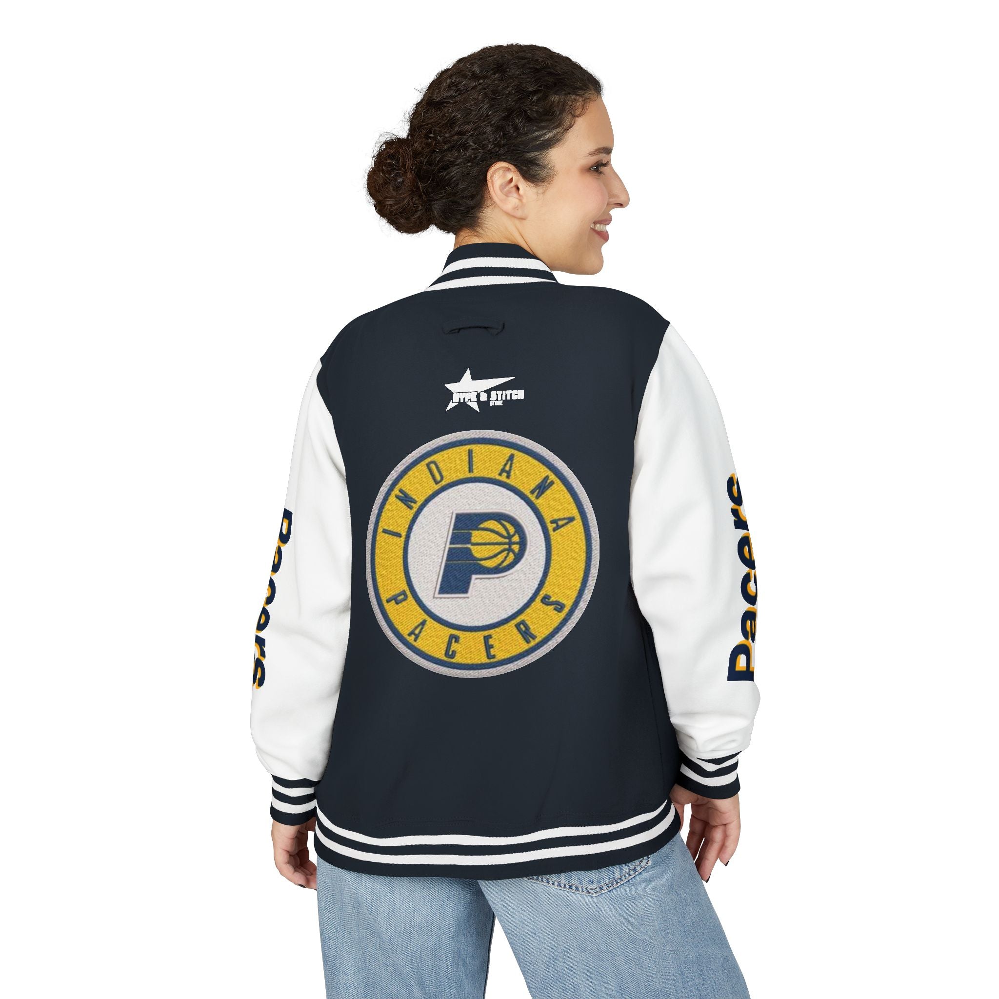 Indiana Pacers Varsity Jacket | Unisex Streetwear Letterman
