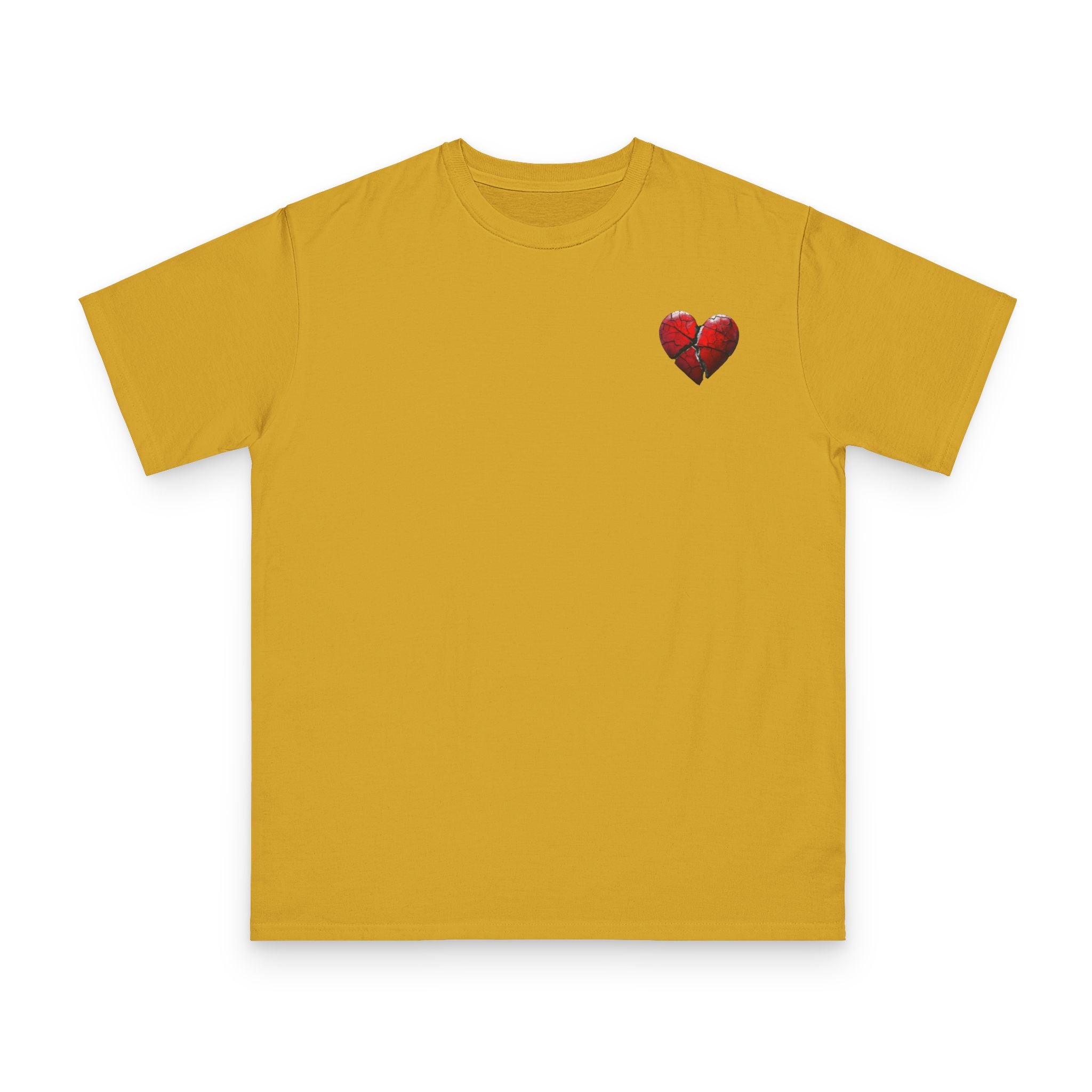 Embroidered Broken Heart Organic T-Shirt | Unisex Streetwear Tee