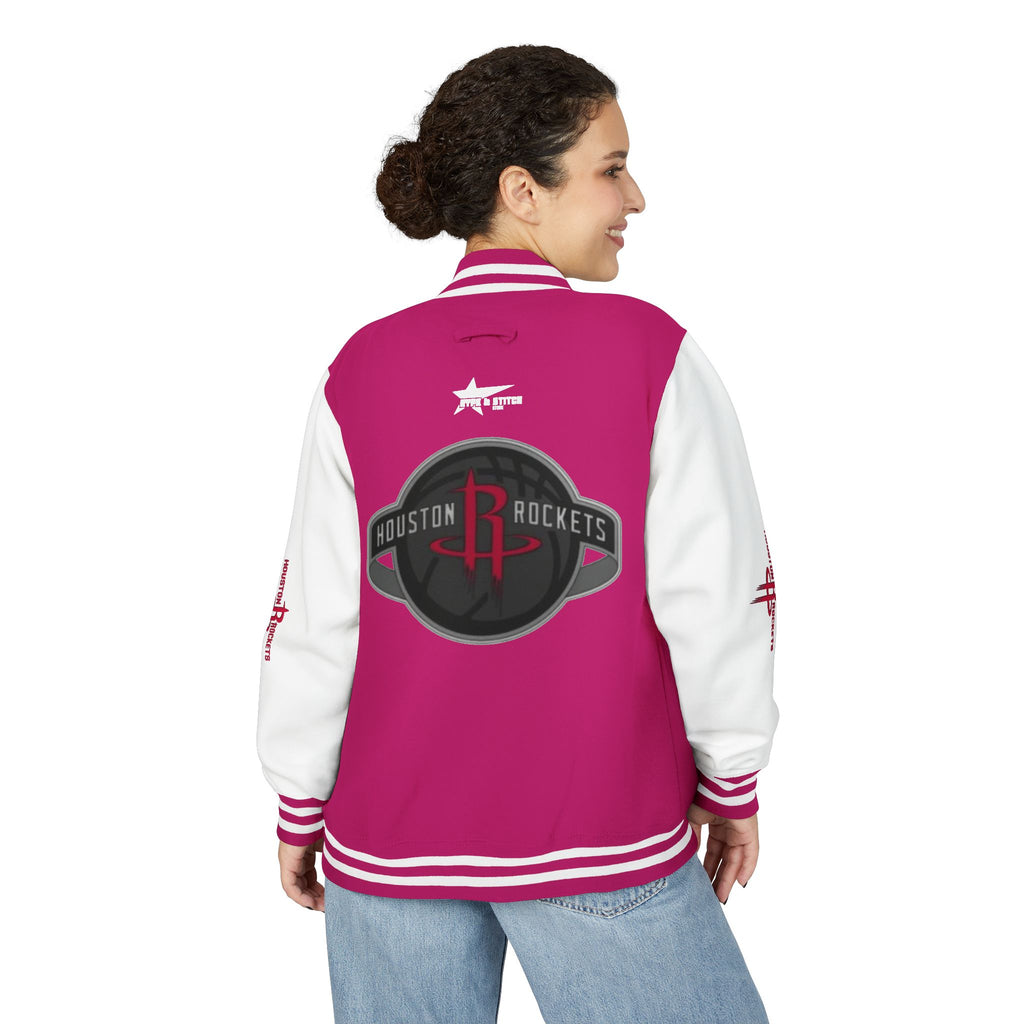 Houston Rockets Varsity Jacket | Unisex Streetwear Letterman