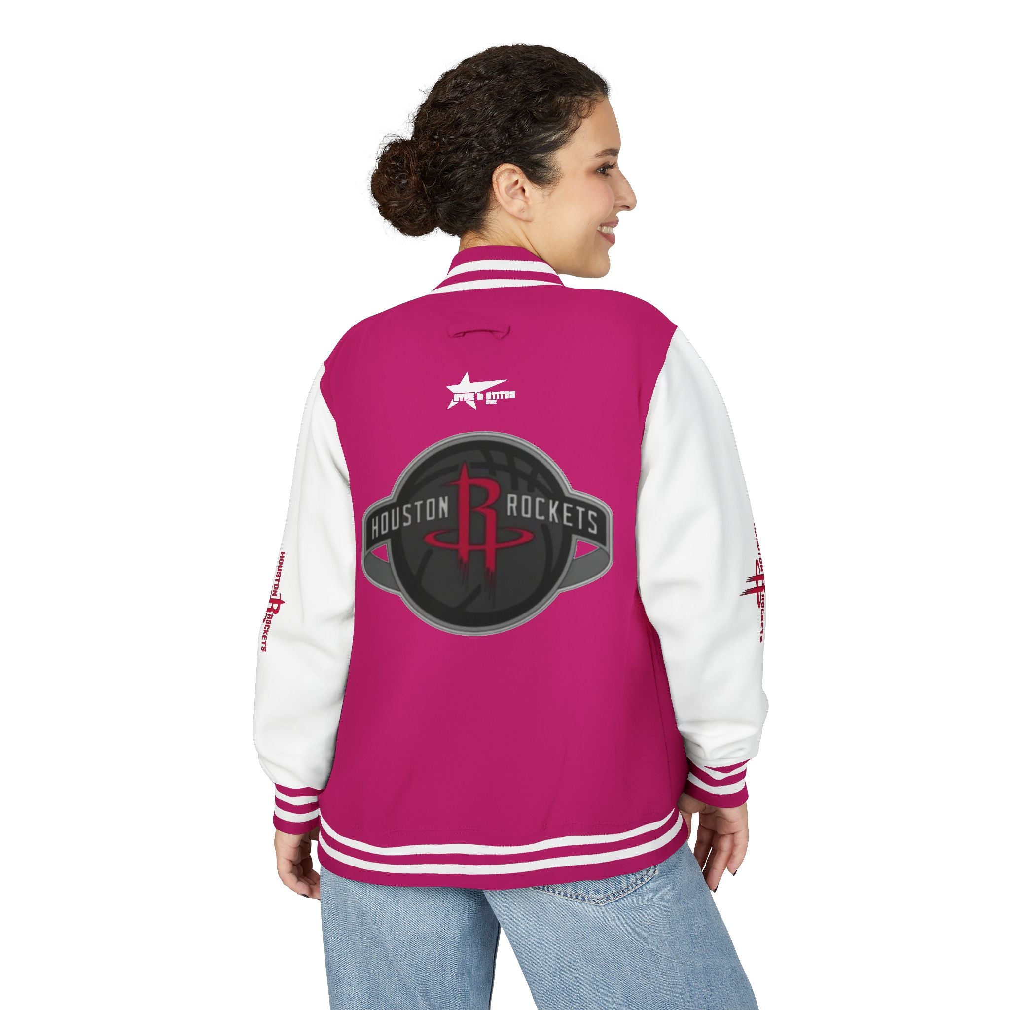 Houston Rockets Varsity Jacket | Unisex Streetwear Letterman