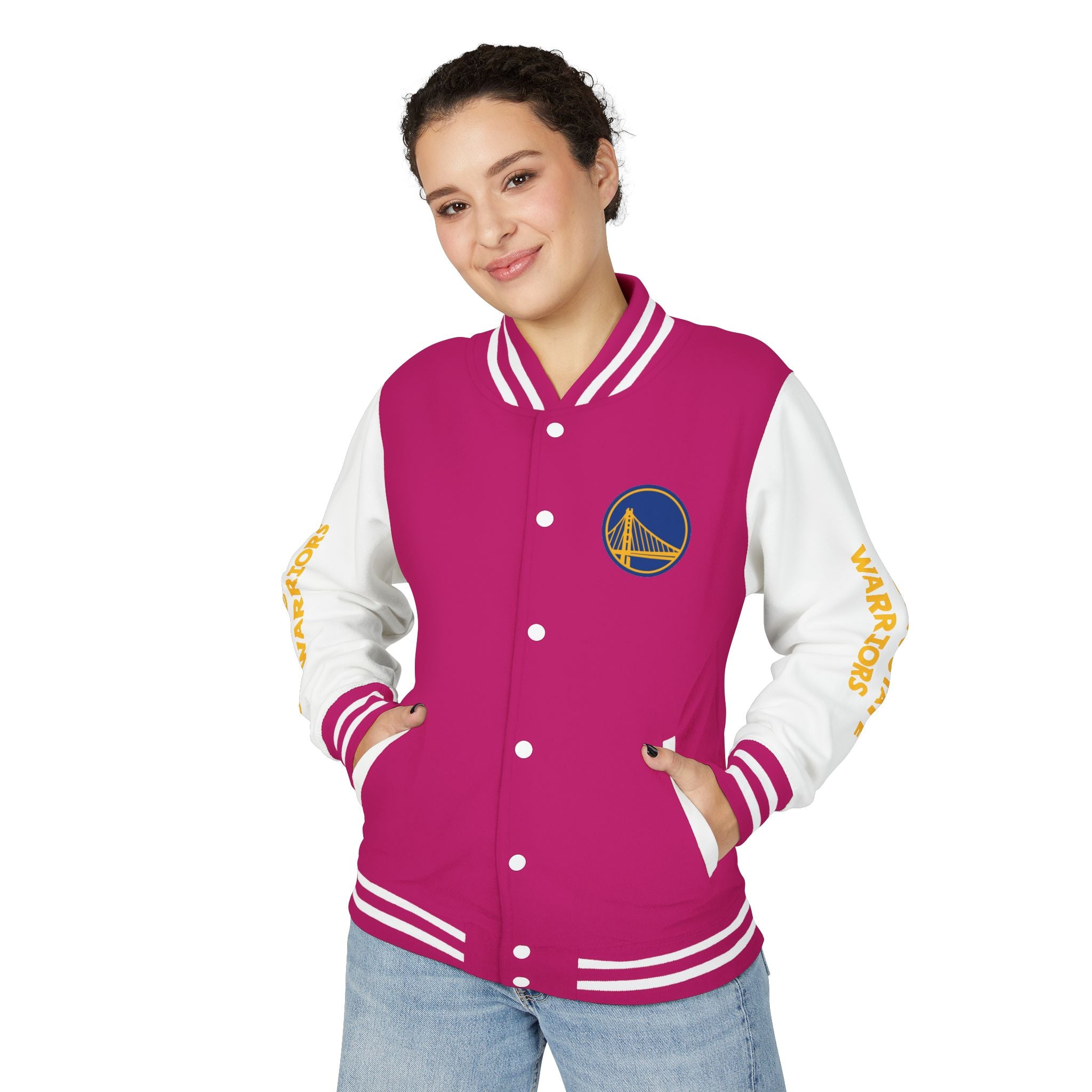 Golden State Warriors Unisex Heavyweight Varsity Letterman Jacket