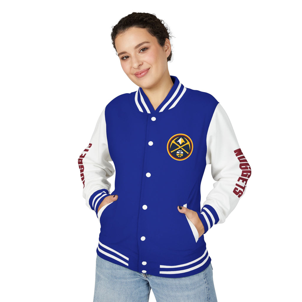 Denver Nuggets Varsity Jacket | Unisex Streetwear Letterman