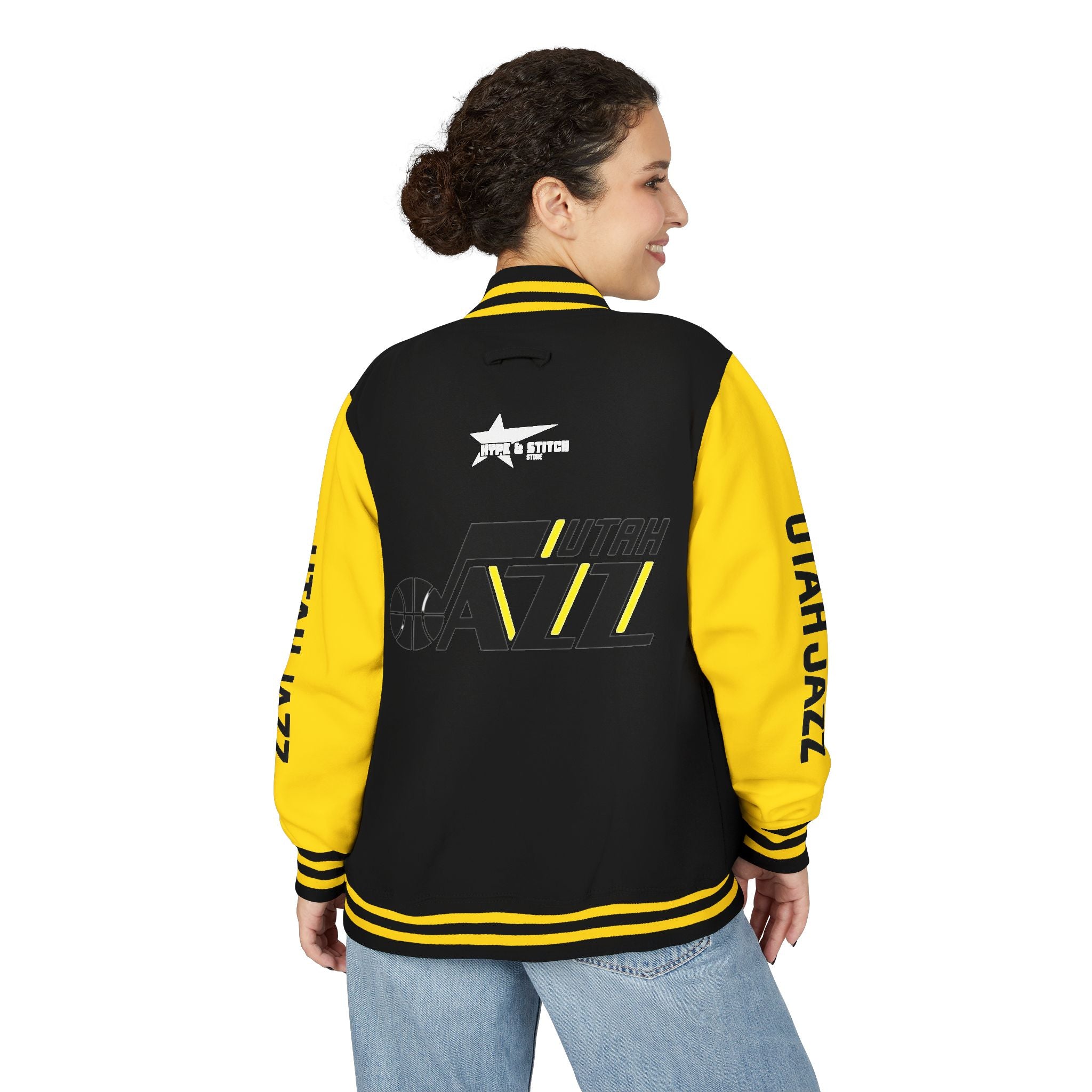 Utah Jazz Varsity Jacket | Unisex Streetwear Letterman