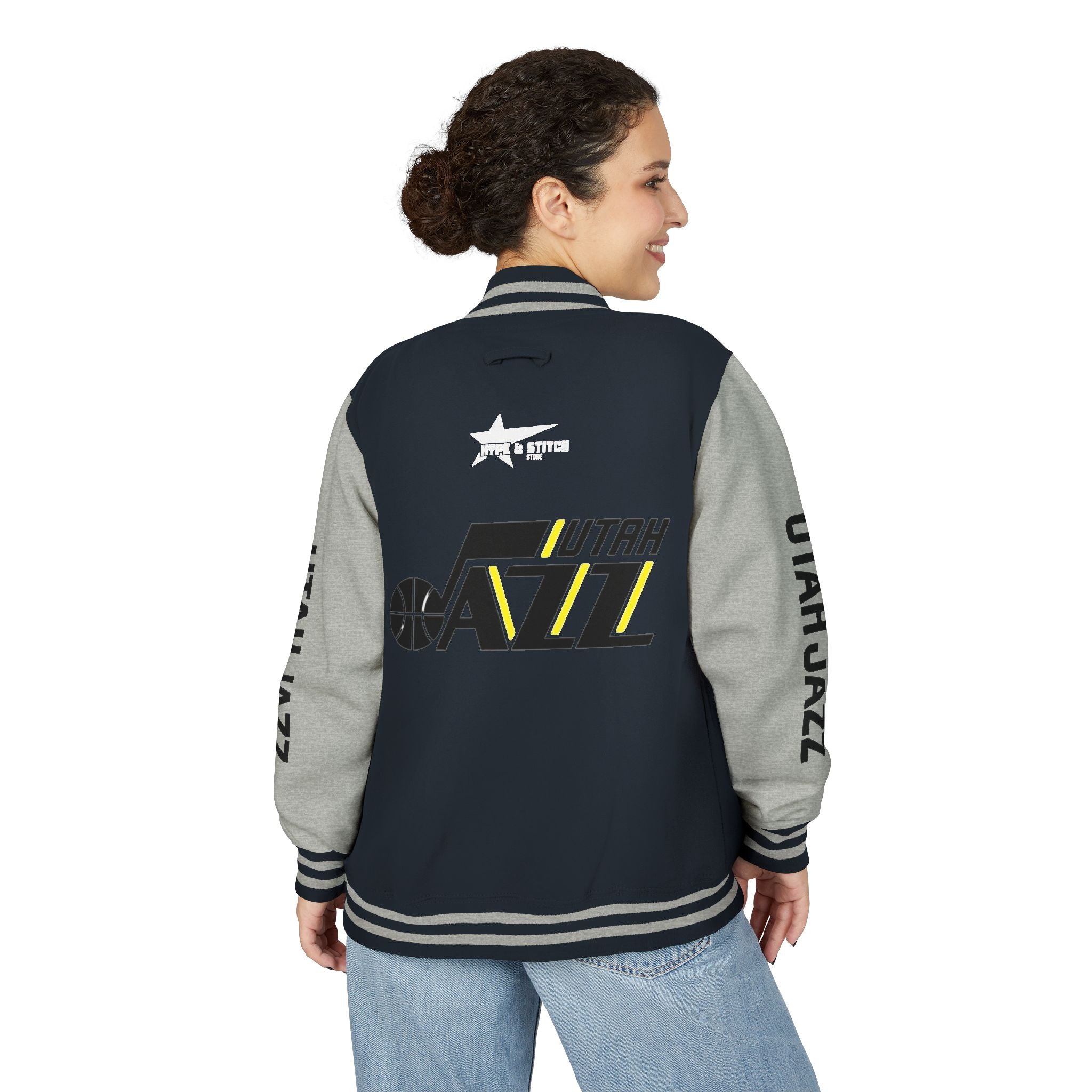 Utah Jazz Varsity Jacket | Unisex Streetwear Letterman