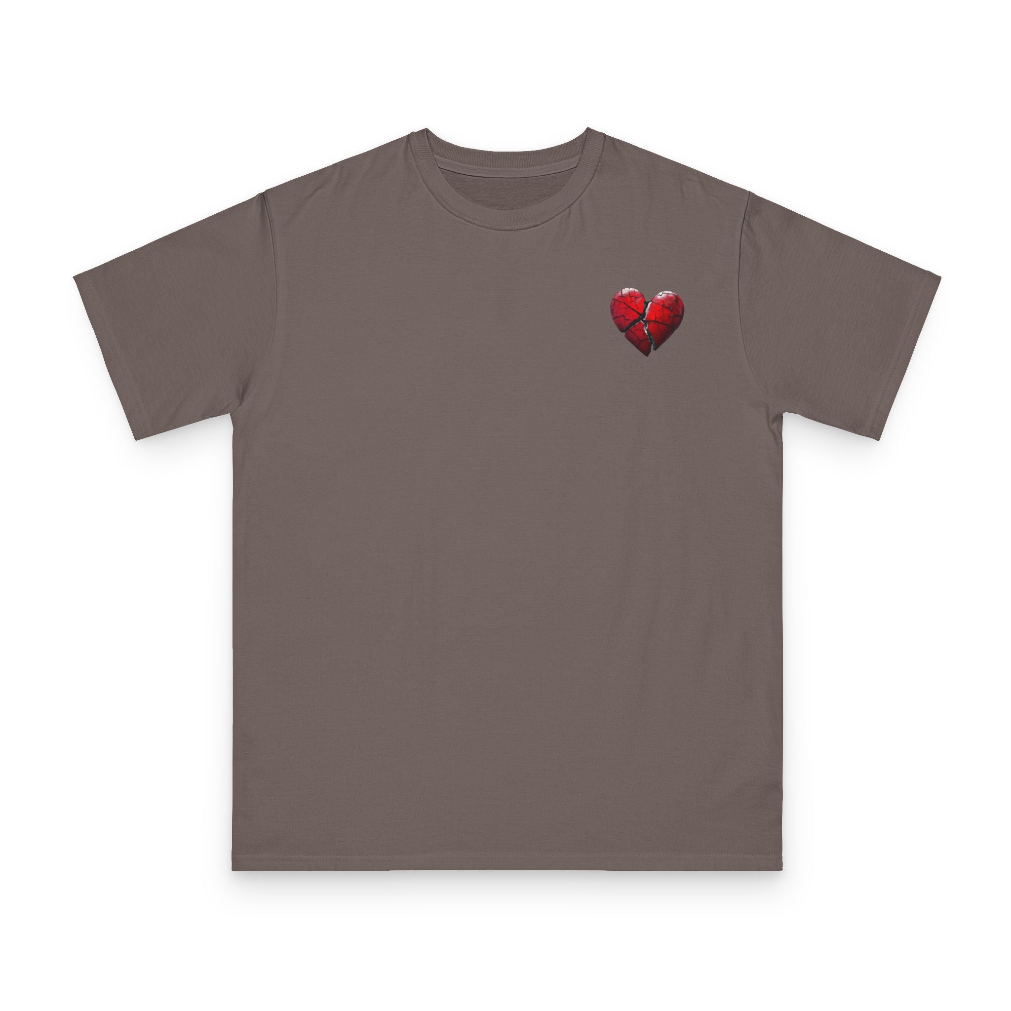 Embroidered Broken Heart Organic T-Shirt | Unisex Streetwear Tee