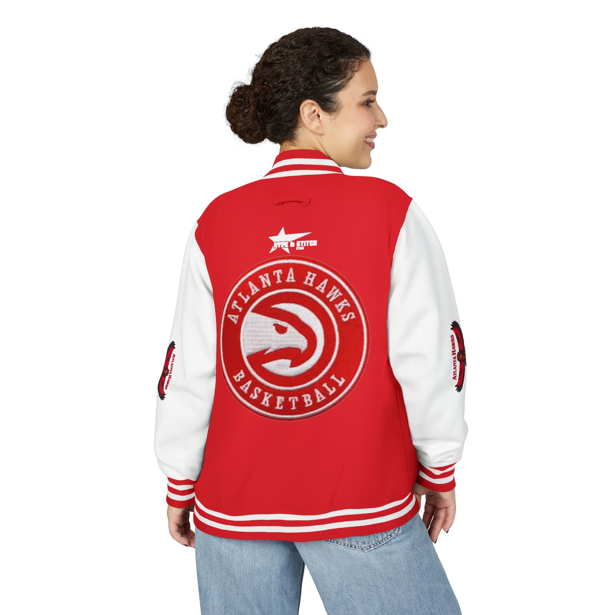 Atlanta Hawks Unisex Heavyweight Varsity Letterman Jacket